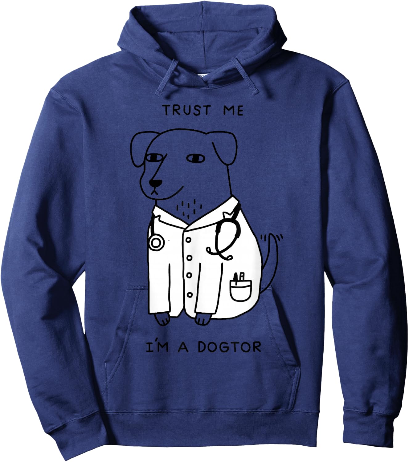 Trust Me I'm A Dogtor Hoodie - Hoodie | Navy