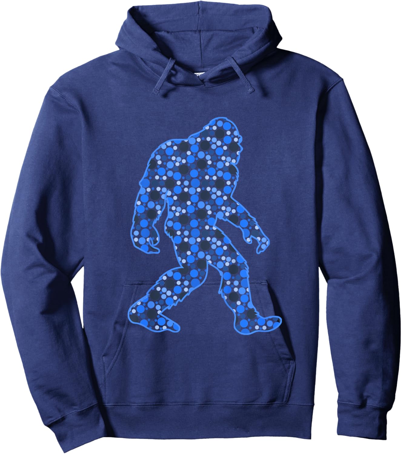 Kids Dot Day Polka Dot Bigfoot International Dot Day Hoodie - Hoodie | Navy