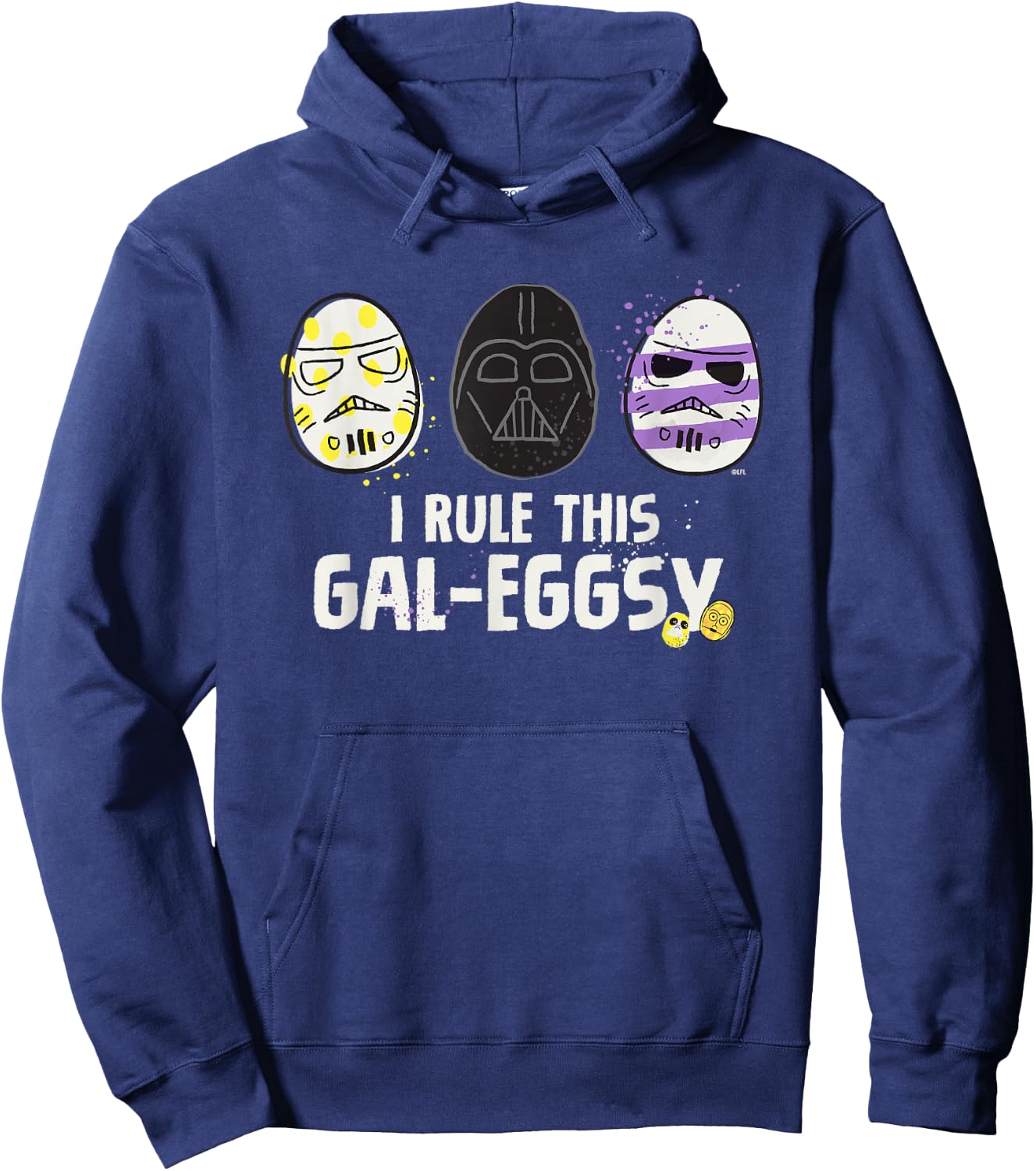 Star Wars I Rule This Gal-Eggsy Darth Vader Empire Easter Hoodie - Hoodie | Navy