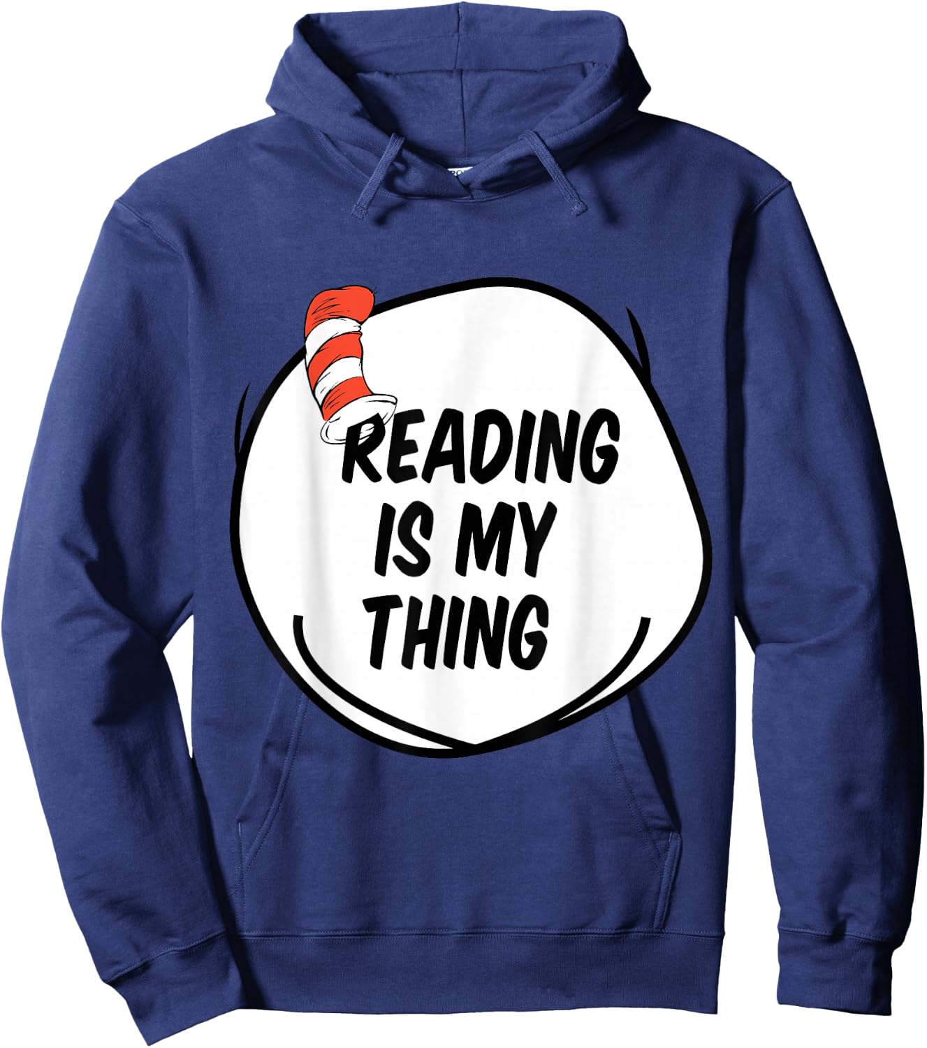 Reading is my Thing Funny Bookworm Reading book Lover Hoodie - Hoodie | Navy