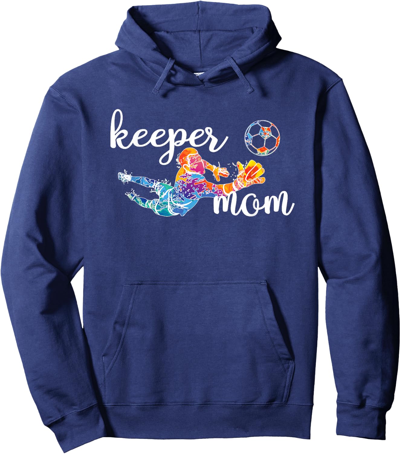 Proud Soccer Goalkeeper Mom of A Soccer Goalie Mother Hoodie - Hoodie | Navy