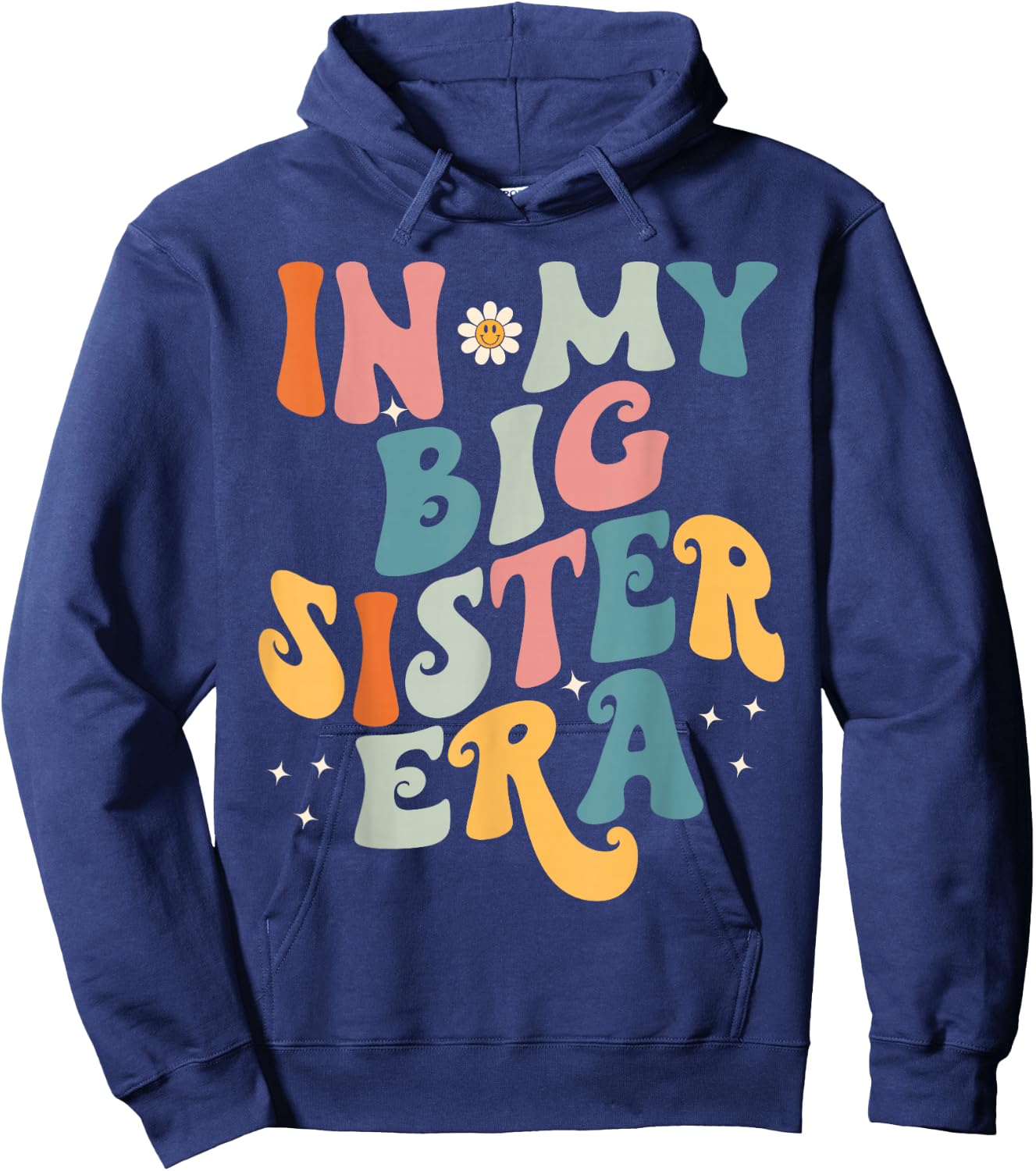 In My Big Sis Era Baby Kids Girls Women Big Sister Hoodie - Hoodie | Navy