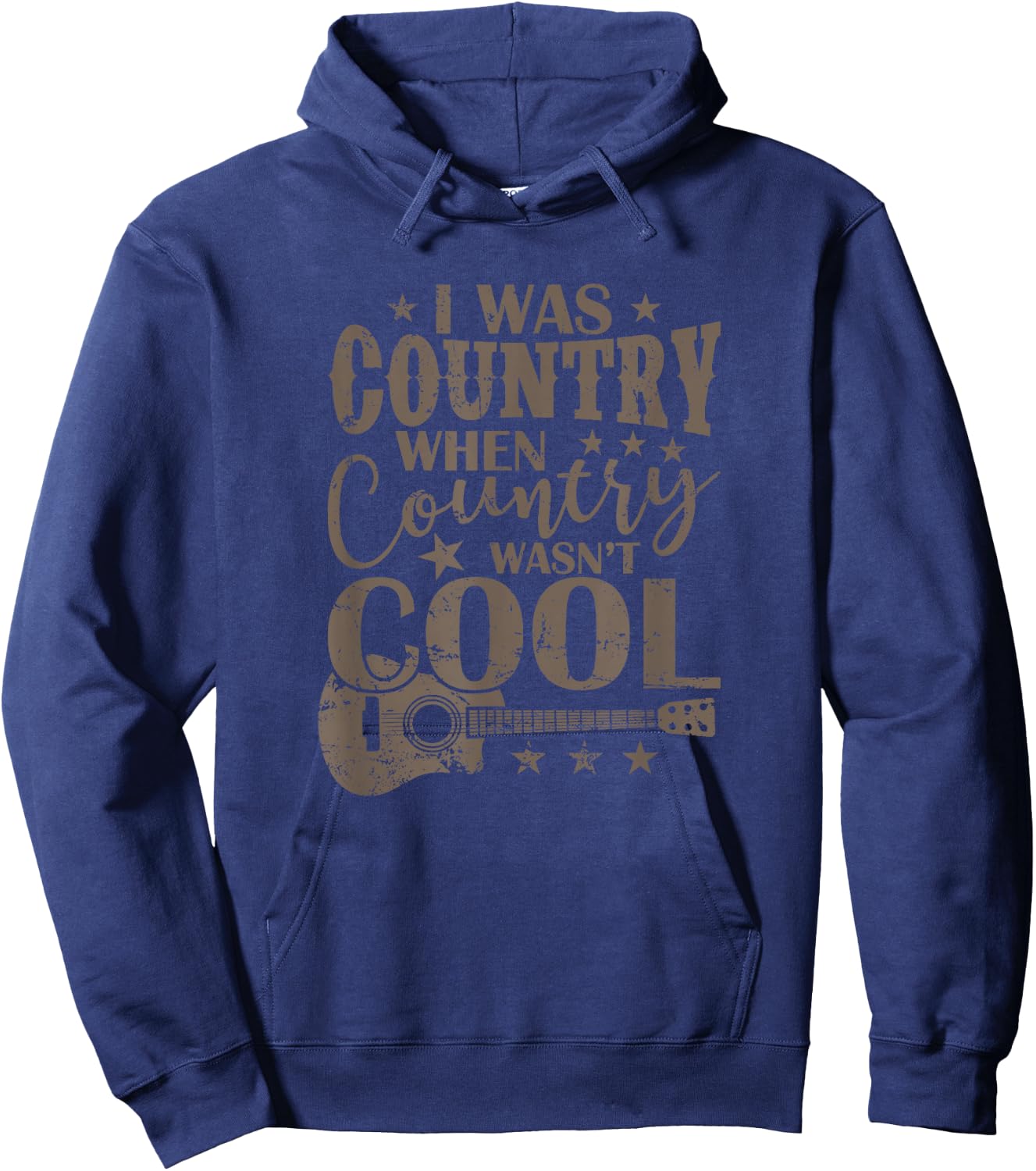 I was Country When Country Wasn't Cool USA Hoodie - Hoodie | Navy