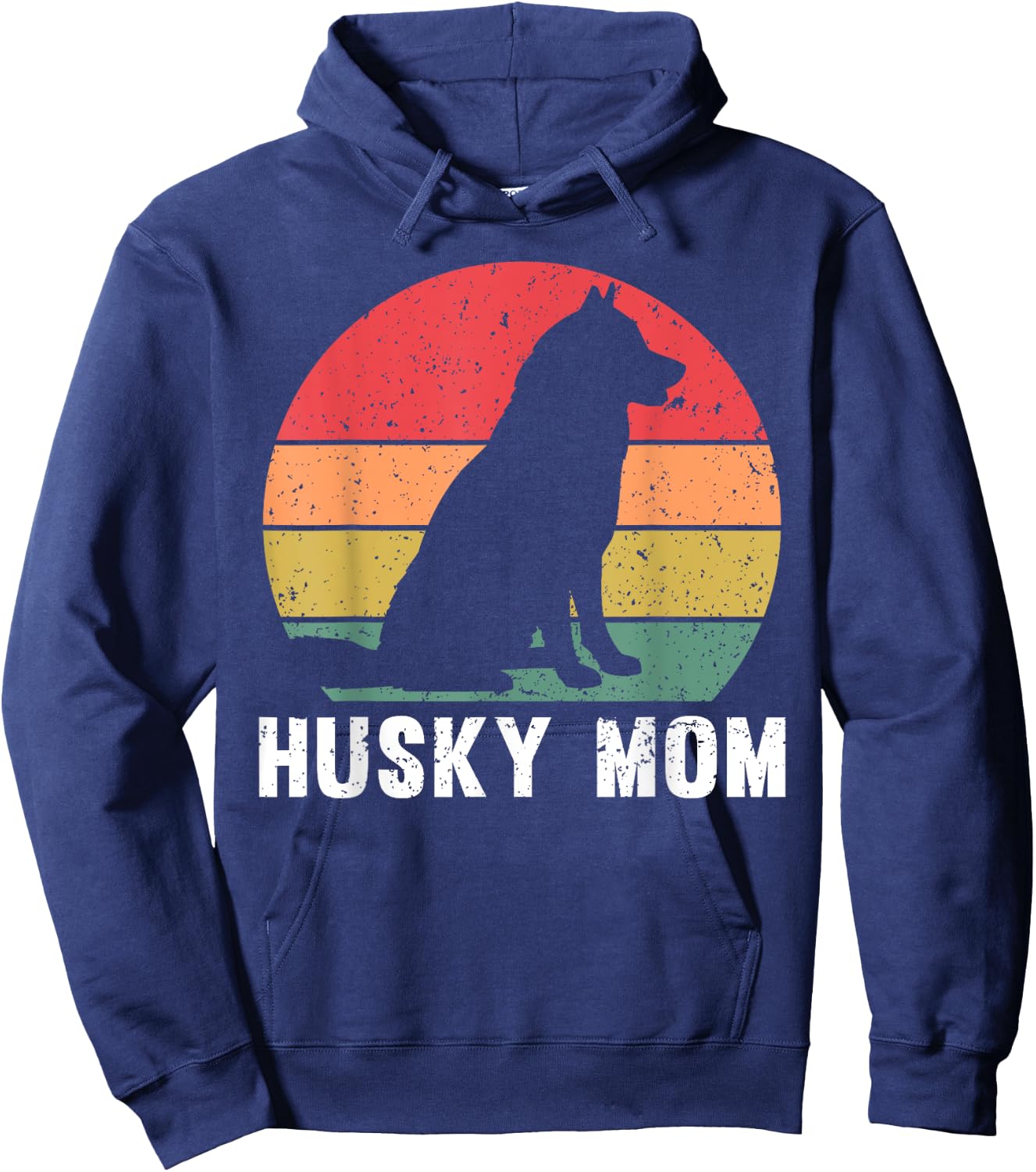 Best Husky Design For Mom Women Siberian Husky Dog Lovers Hoodie - Hoodie | Navy