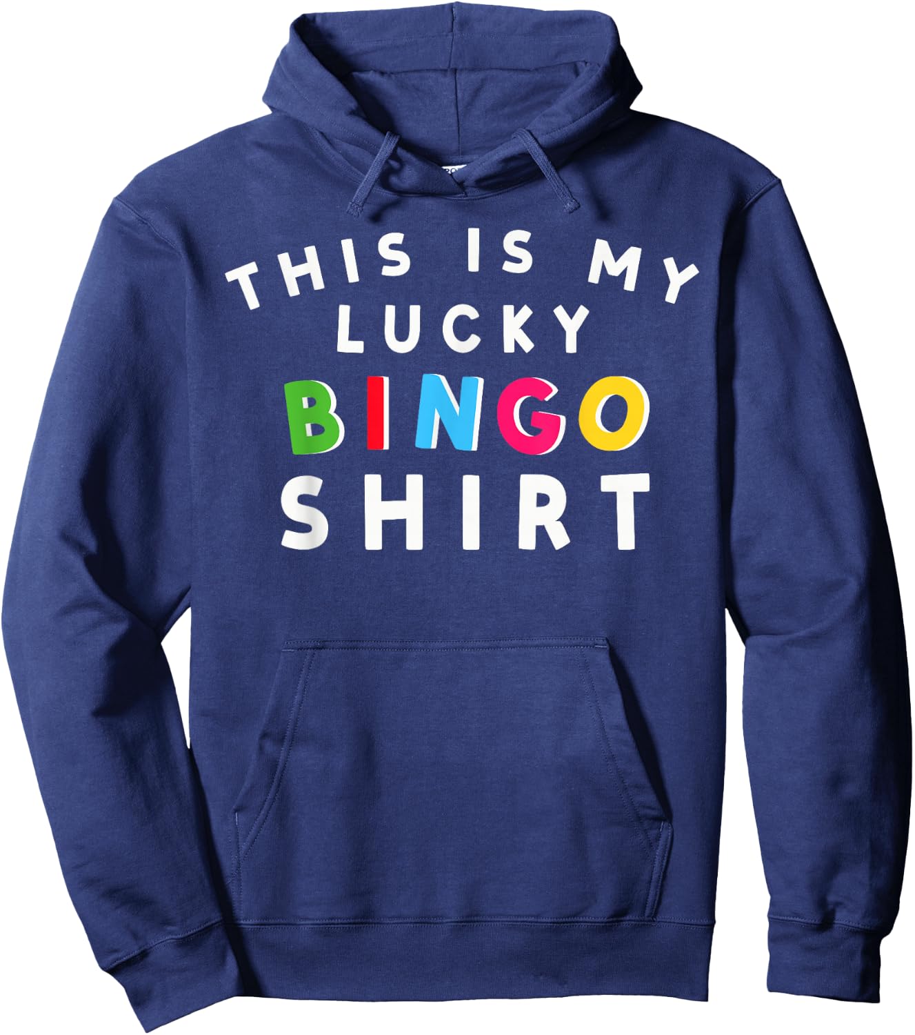 This is My Lucky Bingo Shirt Gambling Bingo Player Bingo Hoodie - Hoodie | Navy
