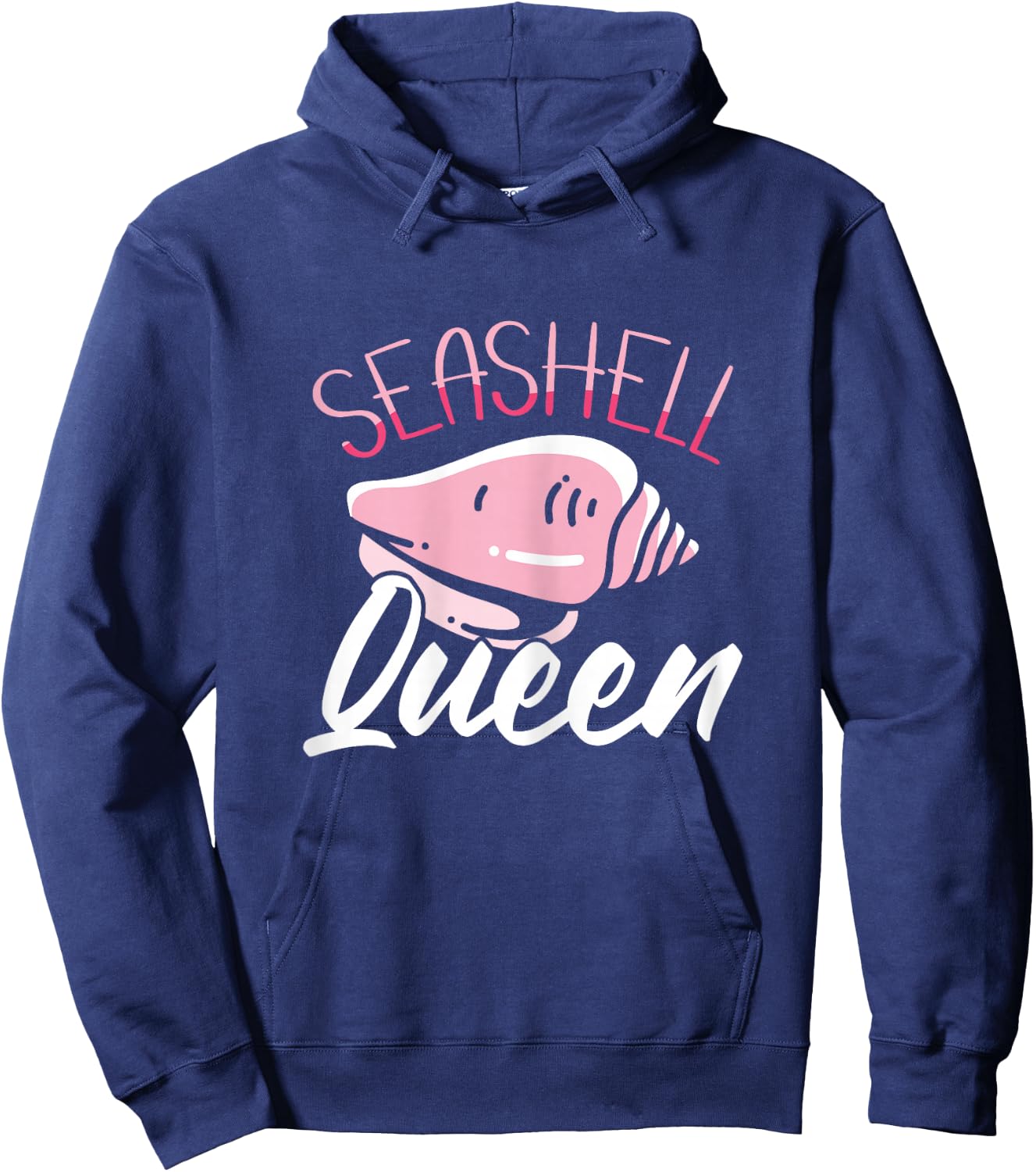 Seashell Queen Shelling Seashell Collecting Hoodie - Hoodie | Navy