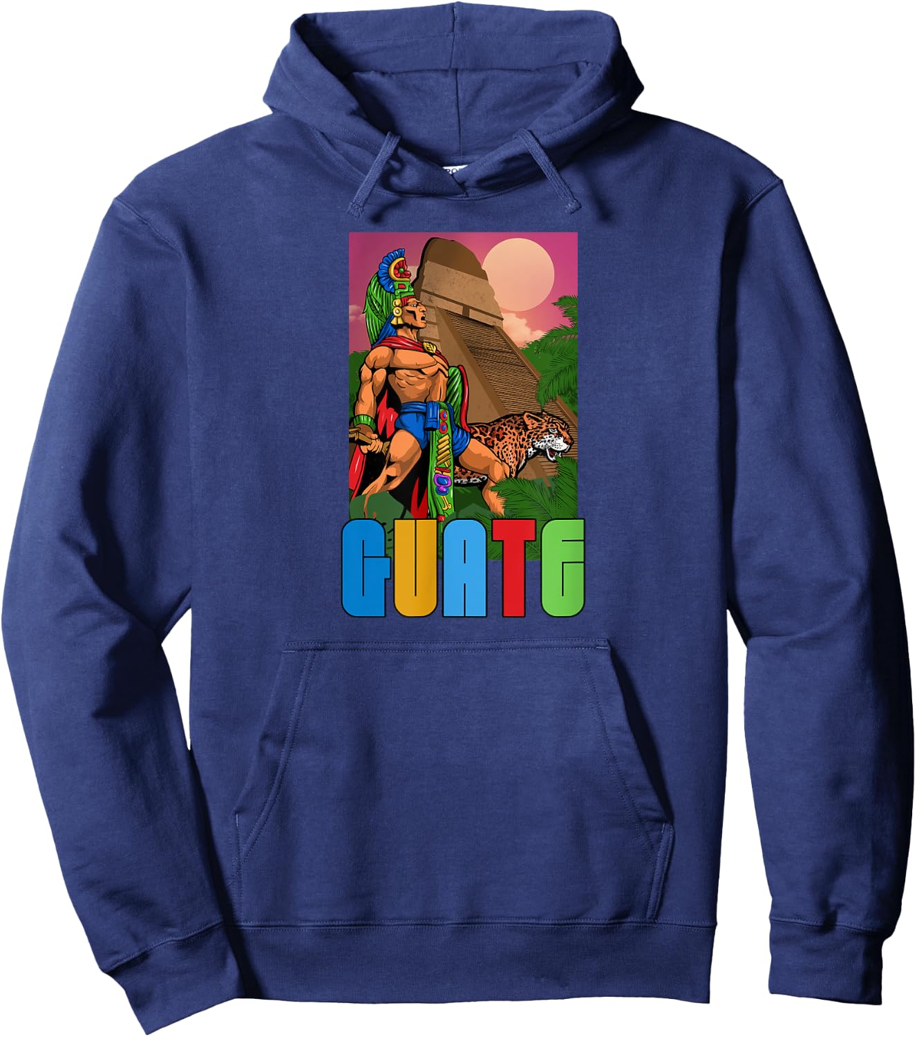 Guatemala Proud Hispanic Guate Flag Guatemalan Tecun Uman Hoodie - Hoodie | Navy