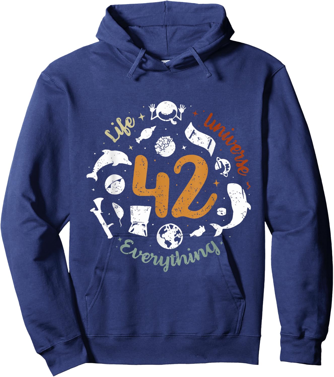The 42 Answer to Life The Universe and Everything Hoodie - Hoodie | Navy