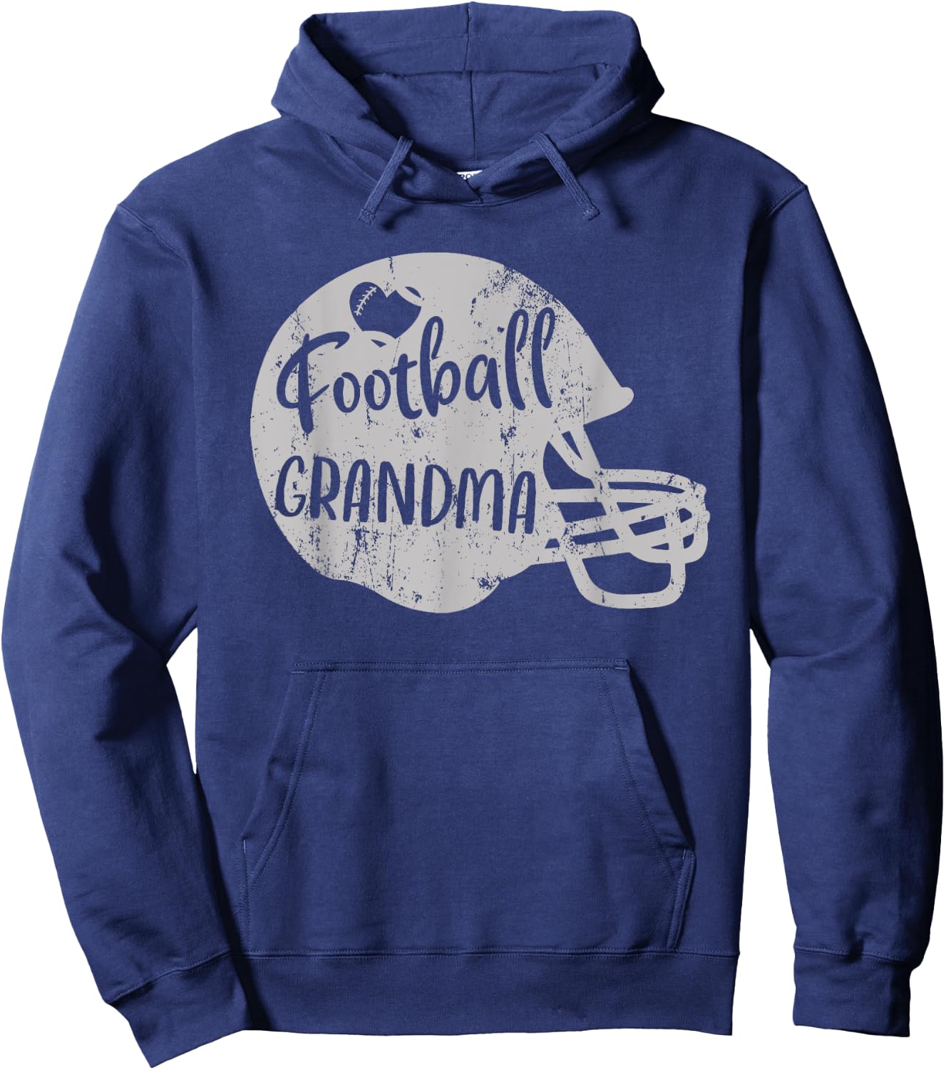 Football Grandma Fun Supportive American Football Grandma Hoodie - Hoodie | Navy