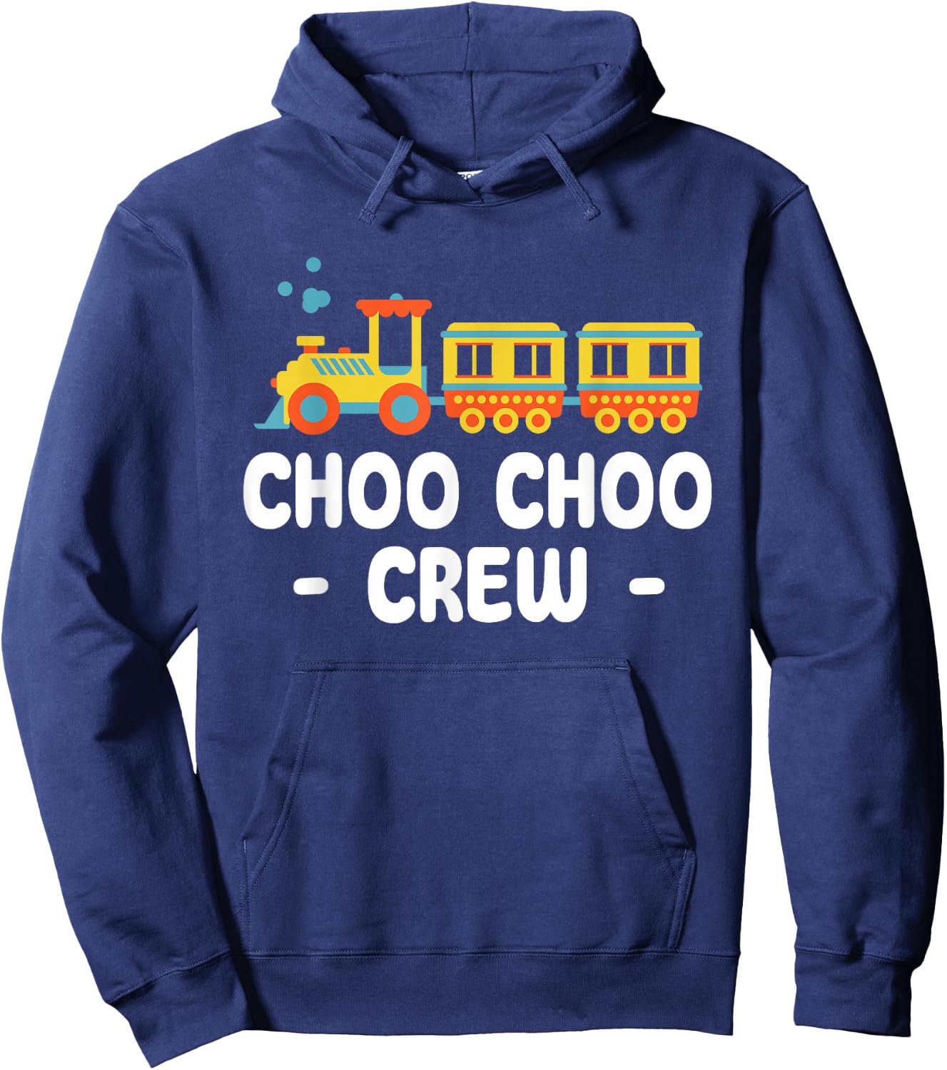 Choo Choo Crew Railway Train Birthday Hoodie - Hoodie | Navy