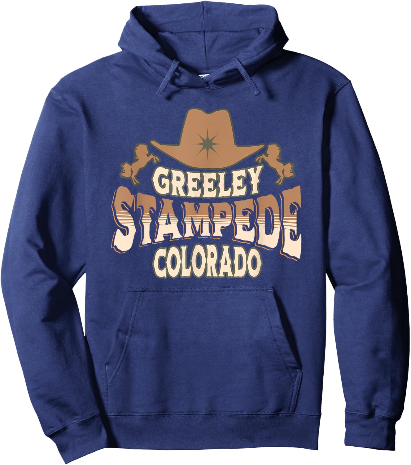 Greeley Stampede Colorado Rodeo Hoodie - Hoodie | Navy