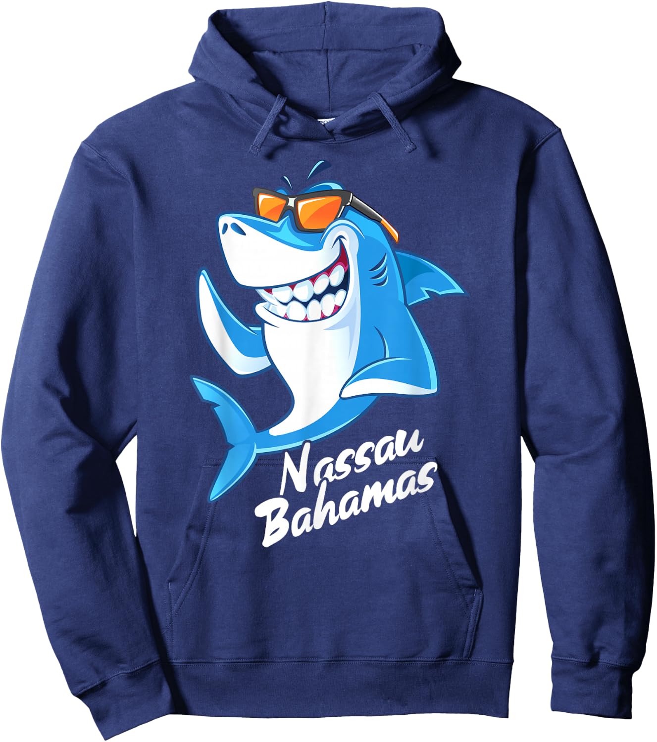 Nassau Bahamas Shark Vacation Souvenir Hoodie - Hoodie | Navy