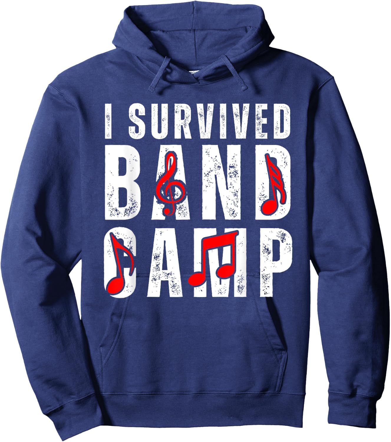 I Survived Band Camp Funny Memories for Any Band Enthusiast Hoodie - Hoodie | Navy