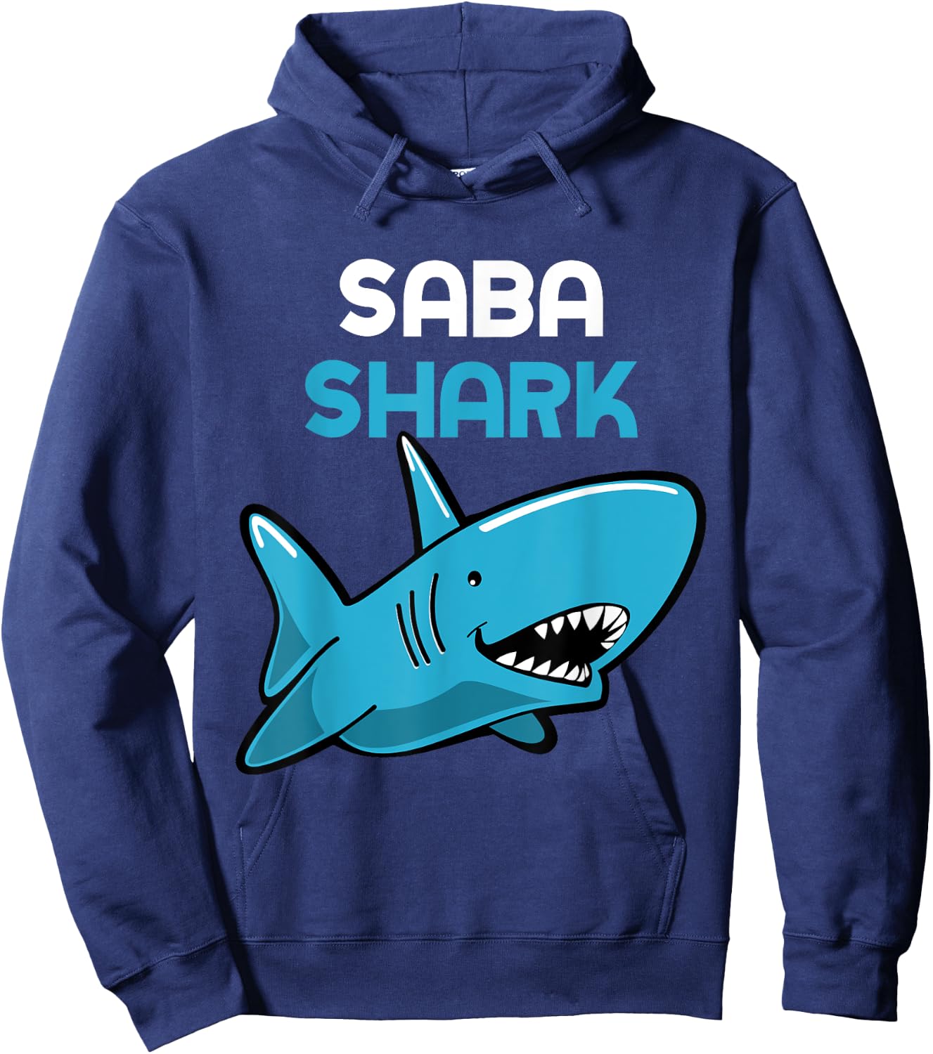 Saba Shark Funny Family Hoodie - Hoodie | Navy