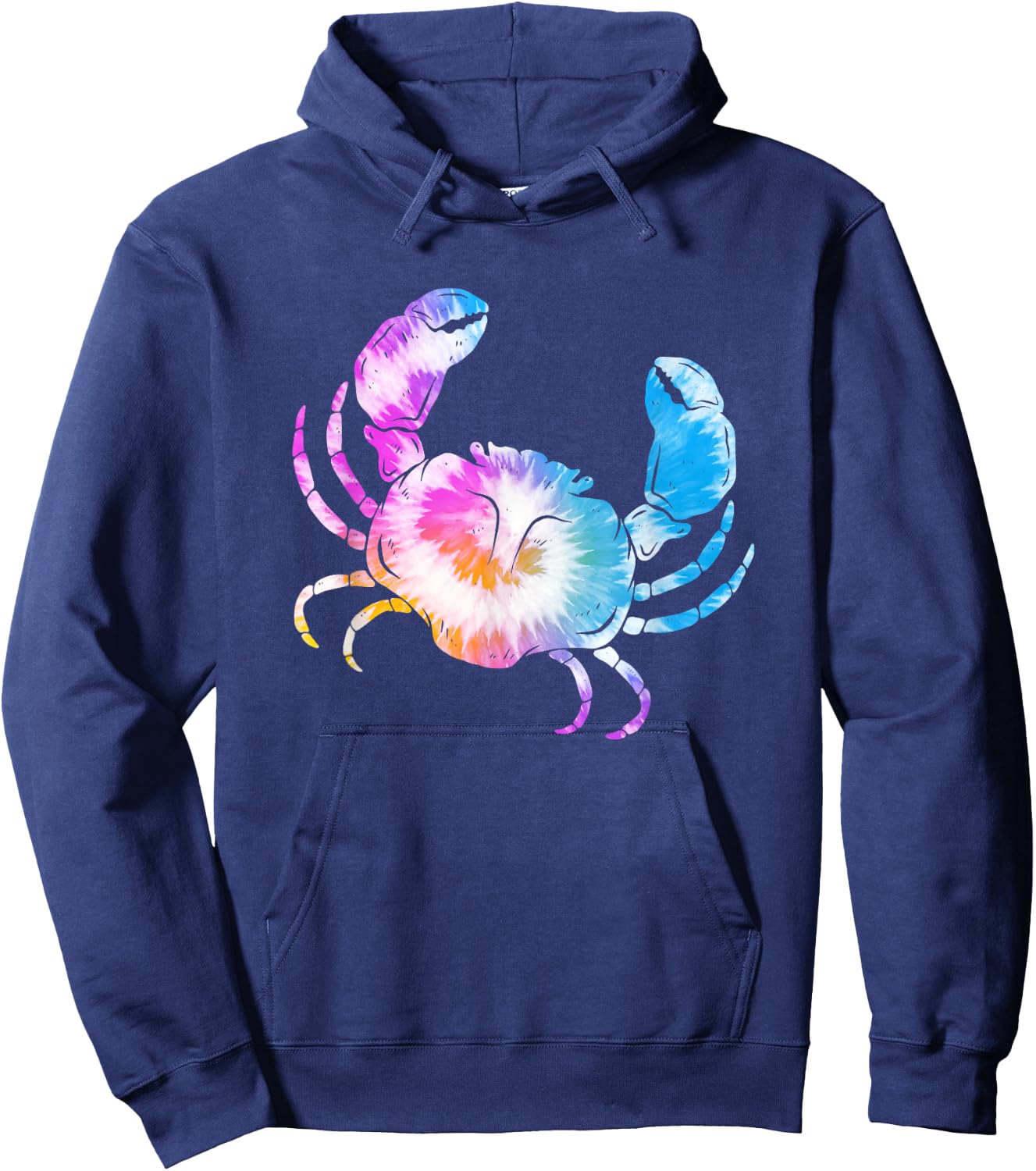 Colorful Crab - Fishing Hunting Animal Crustaceans Hoodie - Hoodie | Navy