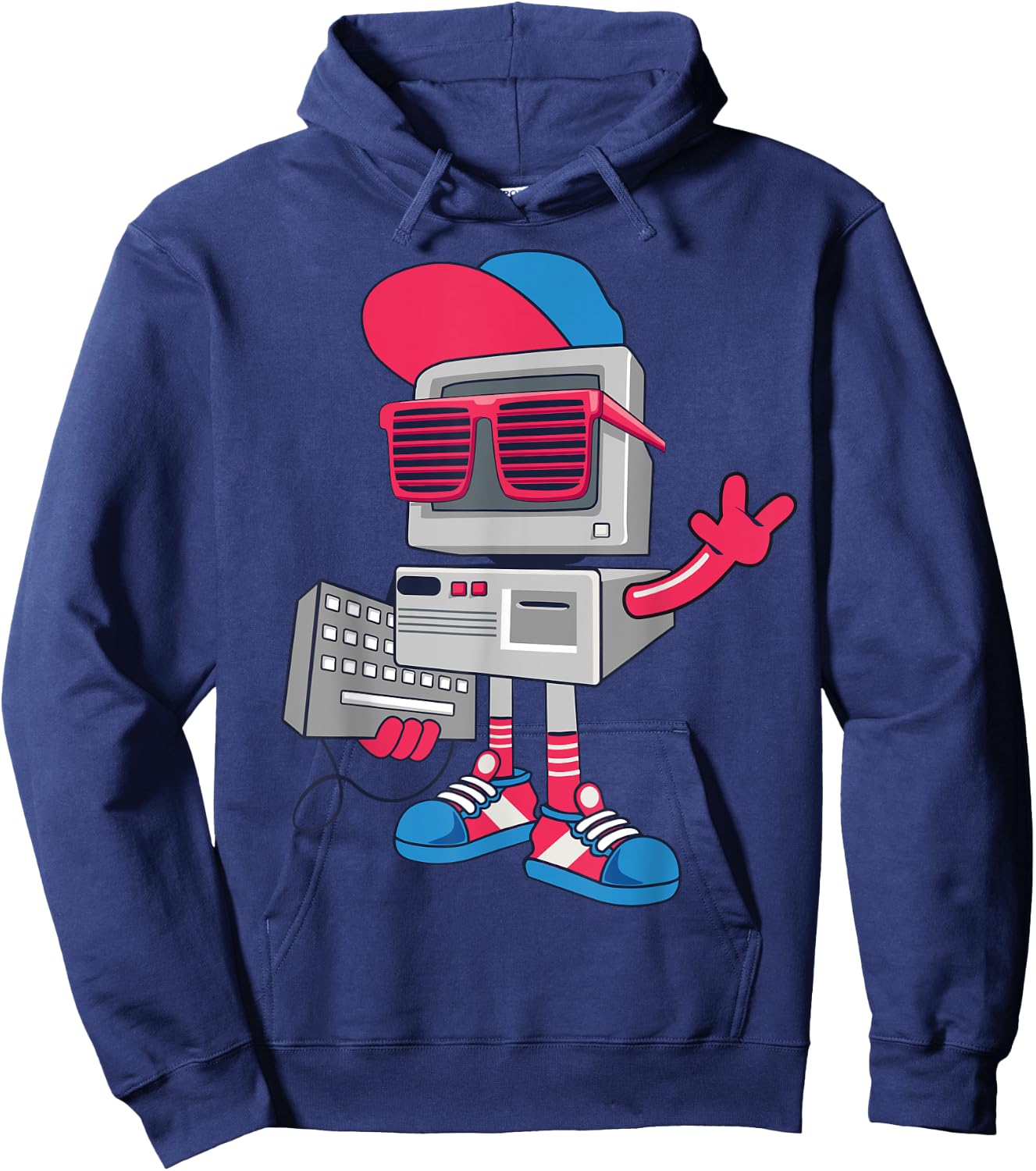 Cool Robot Design Funny Kids Boys Girls Robotics Bot Lovers Hoodie - Hoodie | Navy