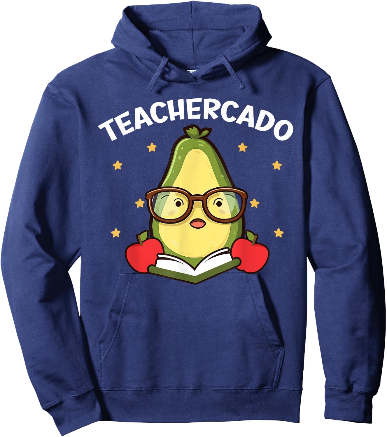 Avocado Teacher Fruit Guac Teaching Guacamole Lover Hoodie - Hoodie | Navy