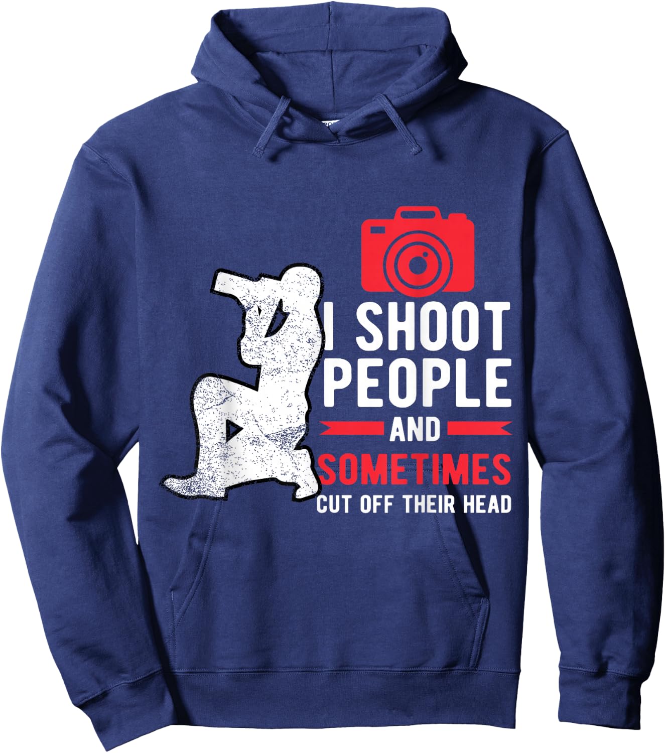 I Shoot People Photography For Funny Photographer Camera Hoodie - Hoodie | Navy