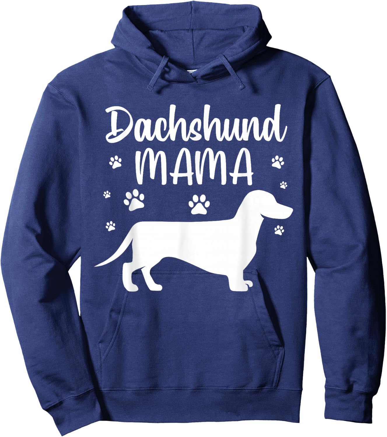 Funny Dachshund Mama Design Girls Doxie Dog Lovers Hoodie - Hoodie | Navy