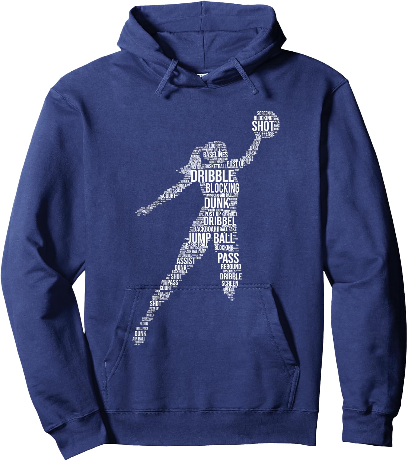 Basketball Girl - Point Guard Ball Shooting Sports Hoodie - Hoodie | Navy