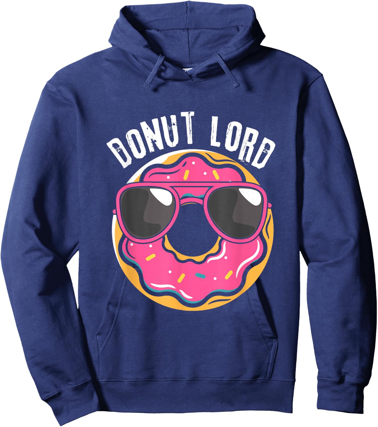 Donut Lord Funny Doughnut Lover Hoodie - Hoodie | Navy