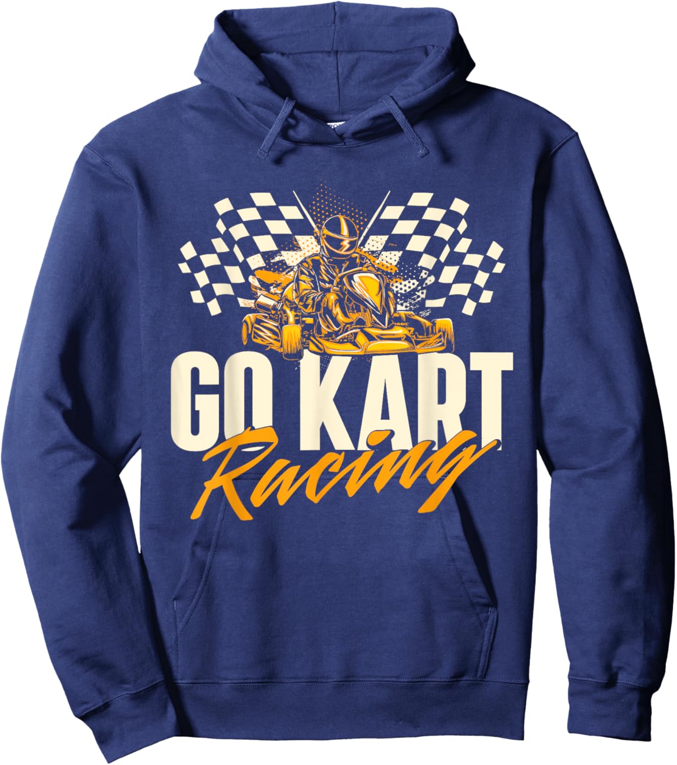 Go Karting Shirts Go Kart Racing - Go Karting Enthusiast Racetrack Racecourse Hoodie - Hoodie | Navy