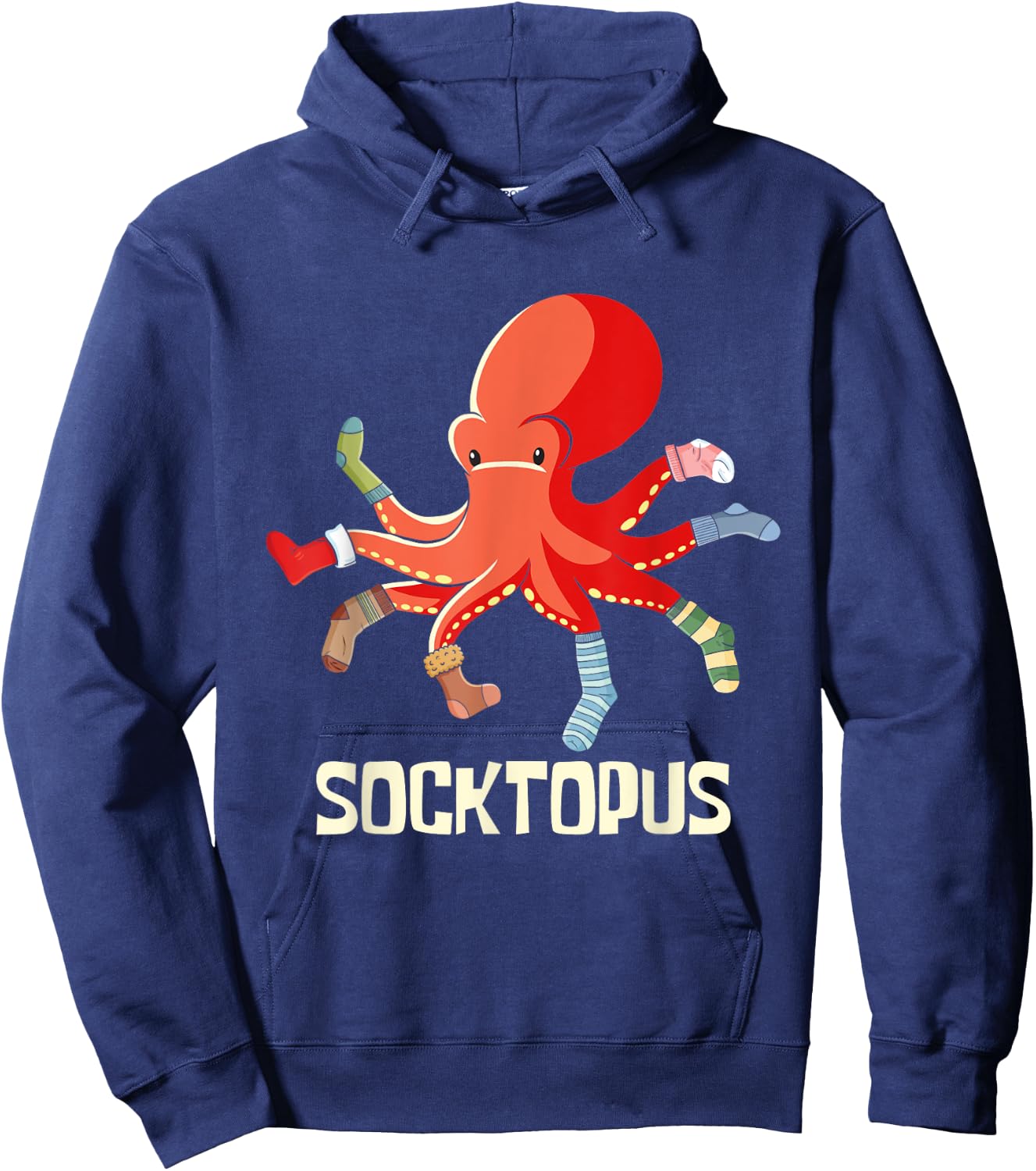 Socktopus - Octopus Lover Sea Creature Marine Scuba Diver Hoodie - Hoodie | Navy
