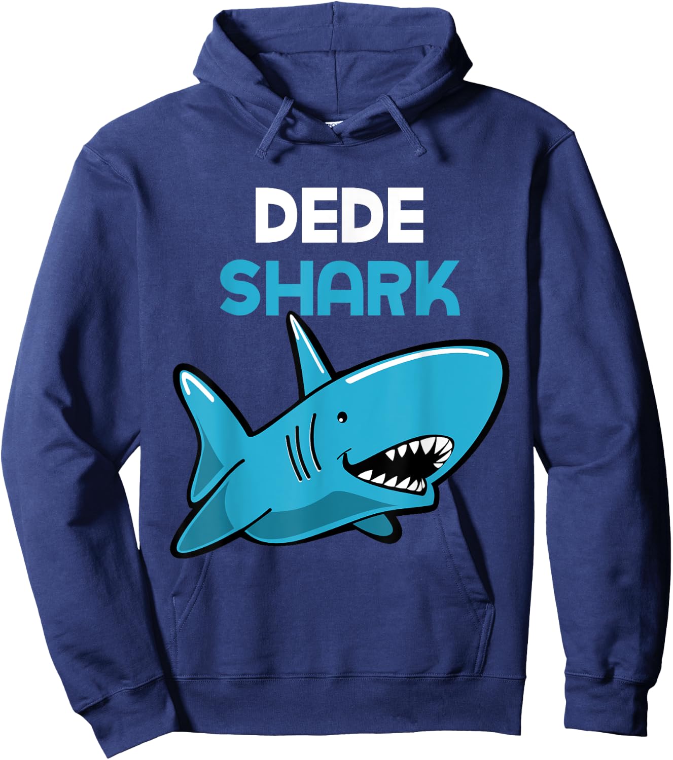 Dede Shark Funny Family Hoodie - Hoodie | Navy