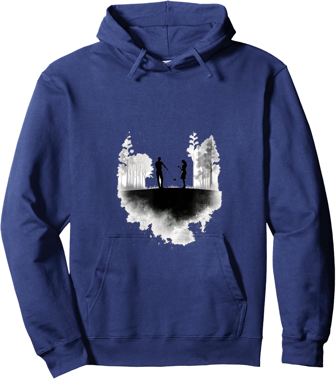 Golfer Couple Golf Player Golfing Couples Matching Hoodie - Hoodie | Navy