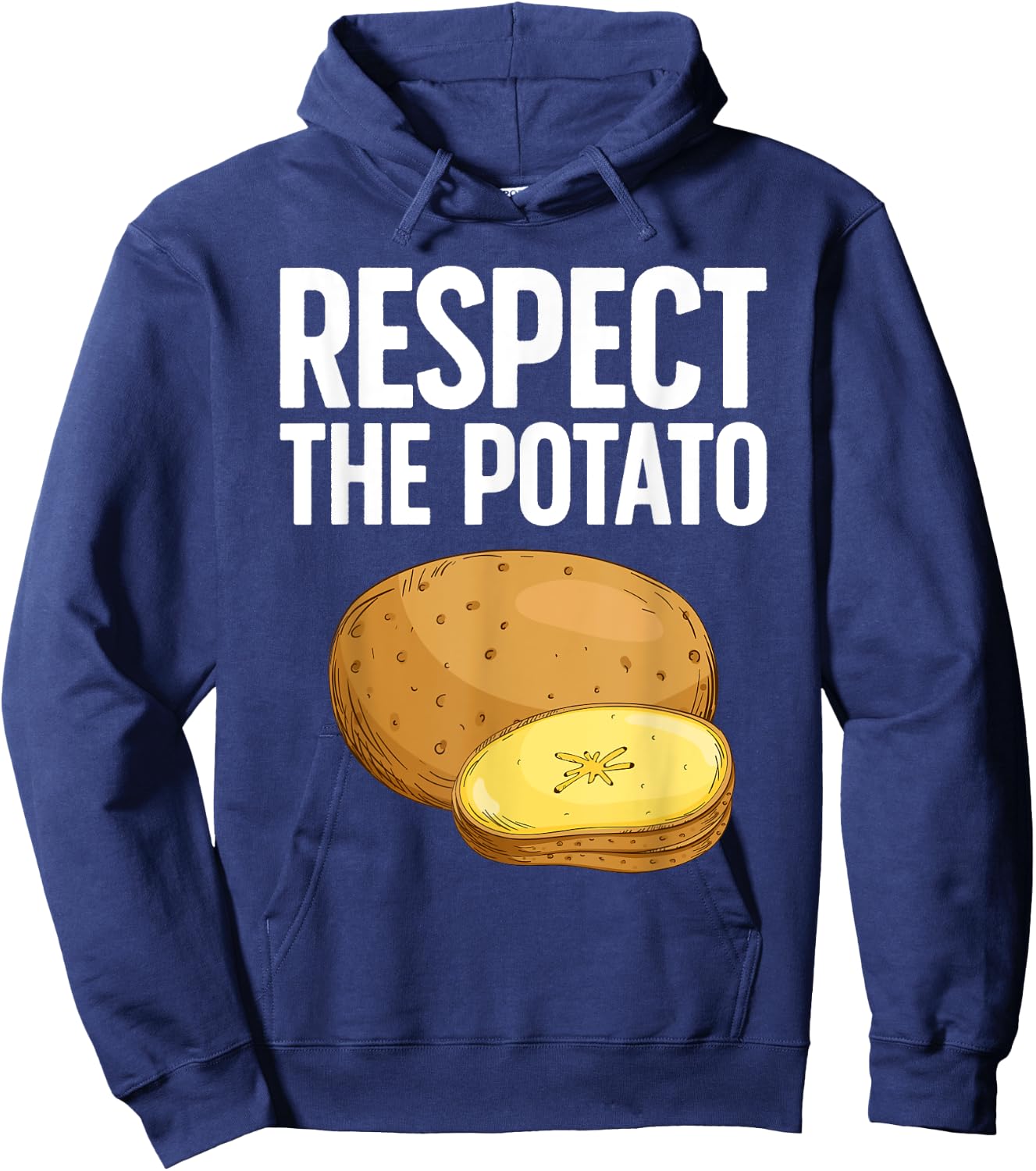 Cool Potato Design Women Kids Vegetable Potato Lover Hoodie - Hoodie | Navy