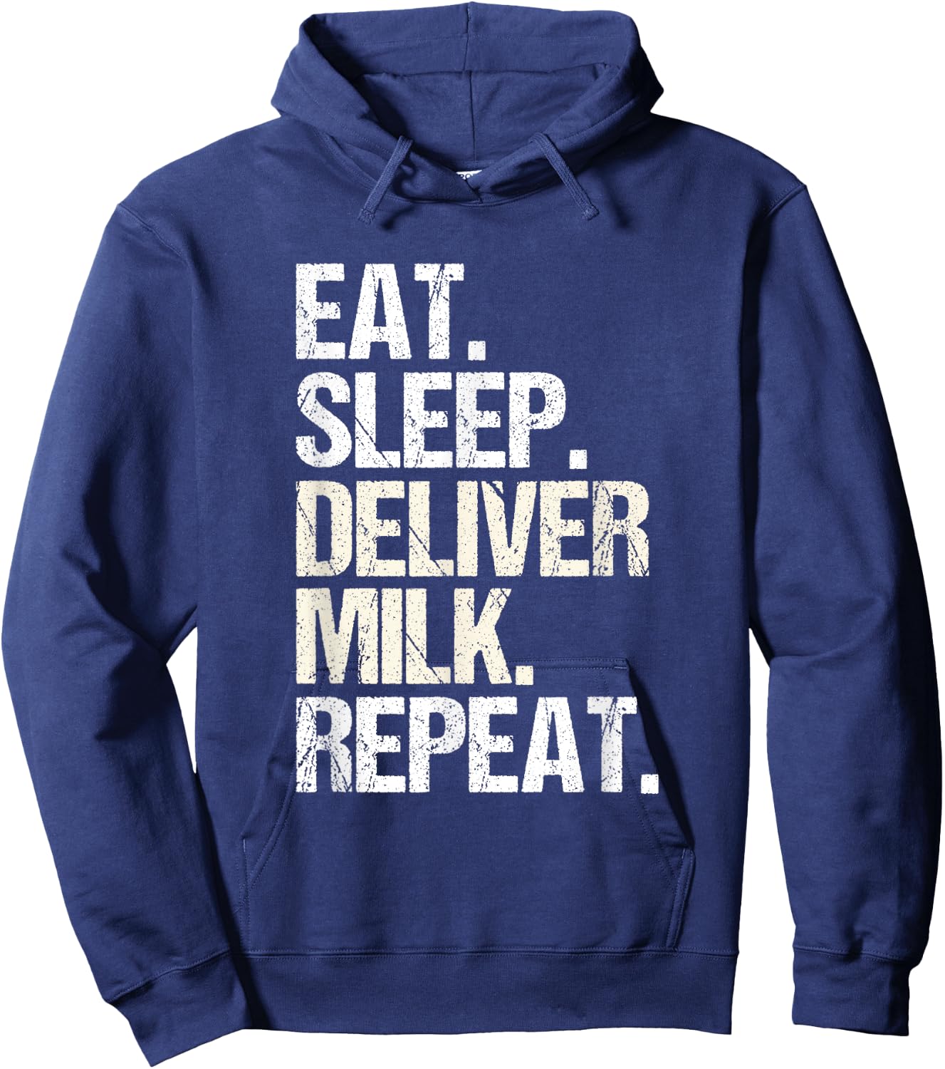 Milk Hauler Dairy Cow Eat Sleep Milk Truck Driver Hoodie - Hoodie | Navy