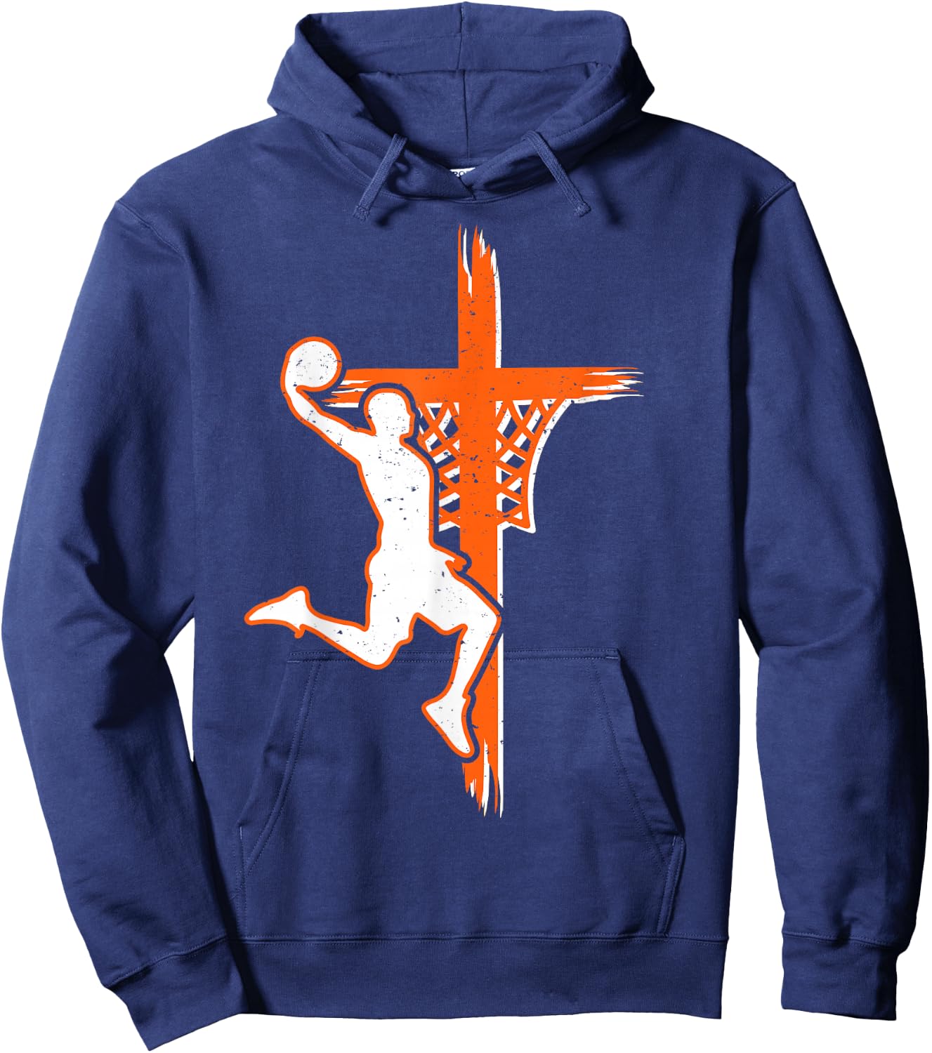 Christian basketball jesus christ basketball religious funny Hoodie - Hoodie | Navy
