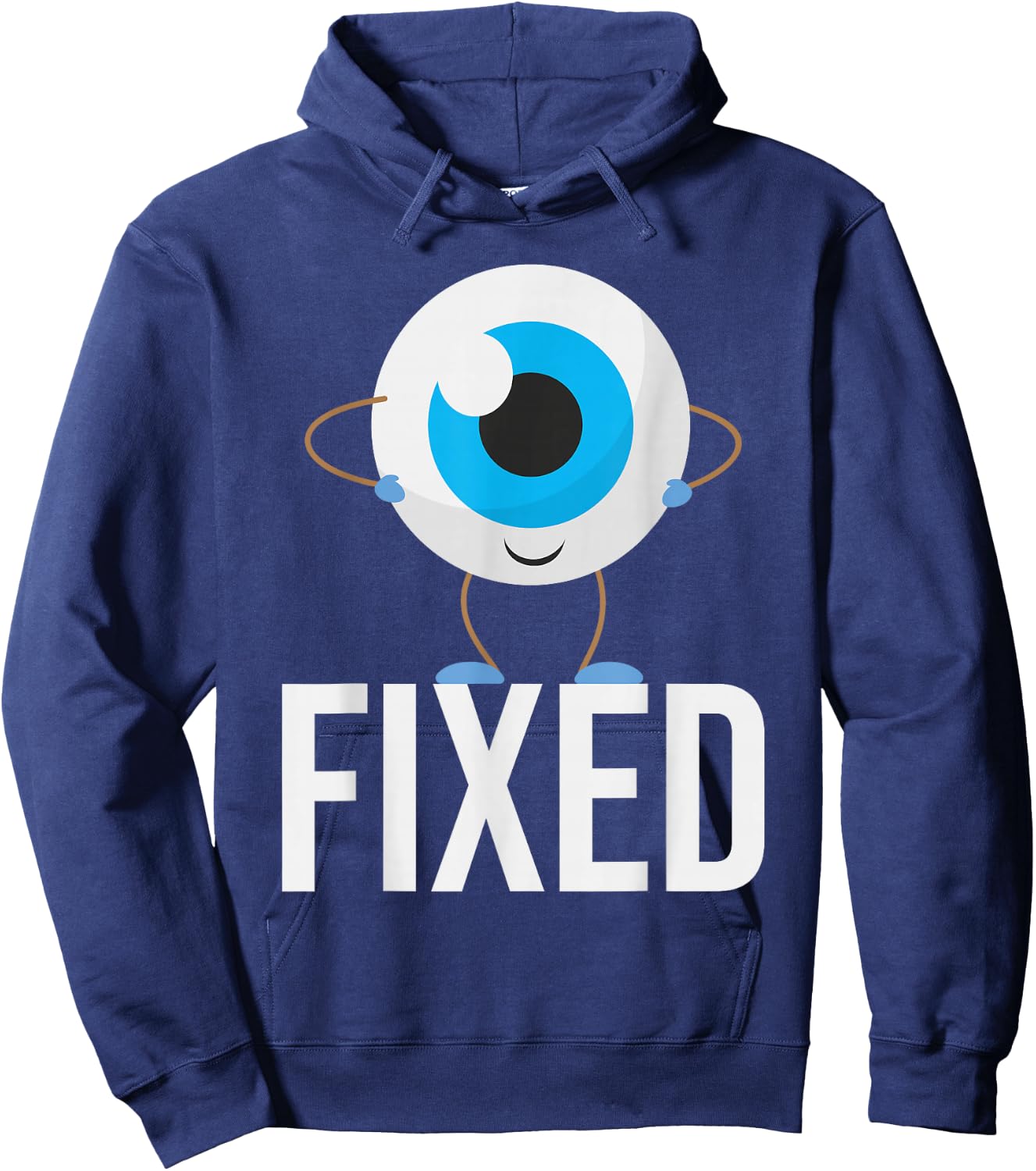 Fixed - Cataract Eye Surgery Survivor Recovery Get Well Hoodie - Hoodie | Navy