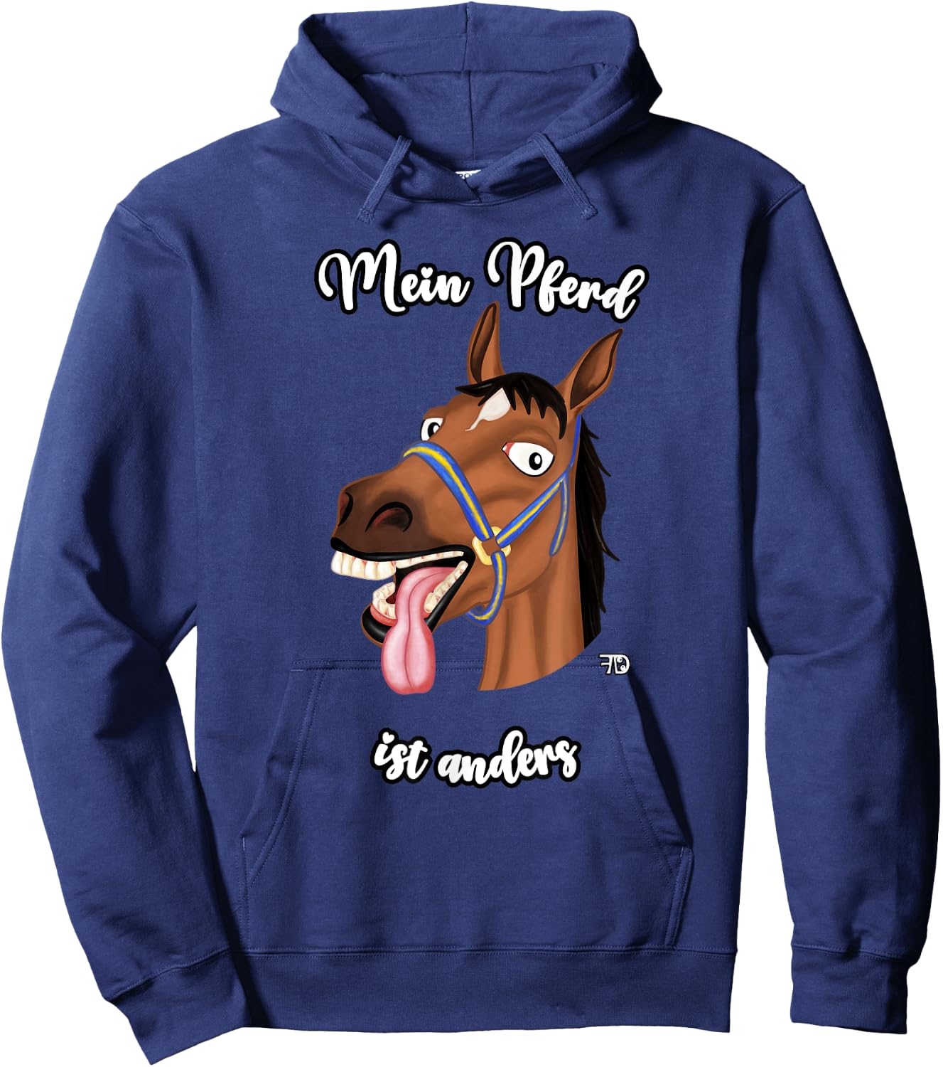 My Horse Is Different. funny Horse With A Saying Hoodie - Hoodie | Navy