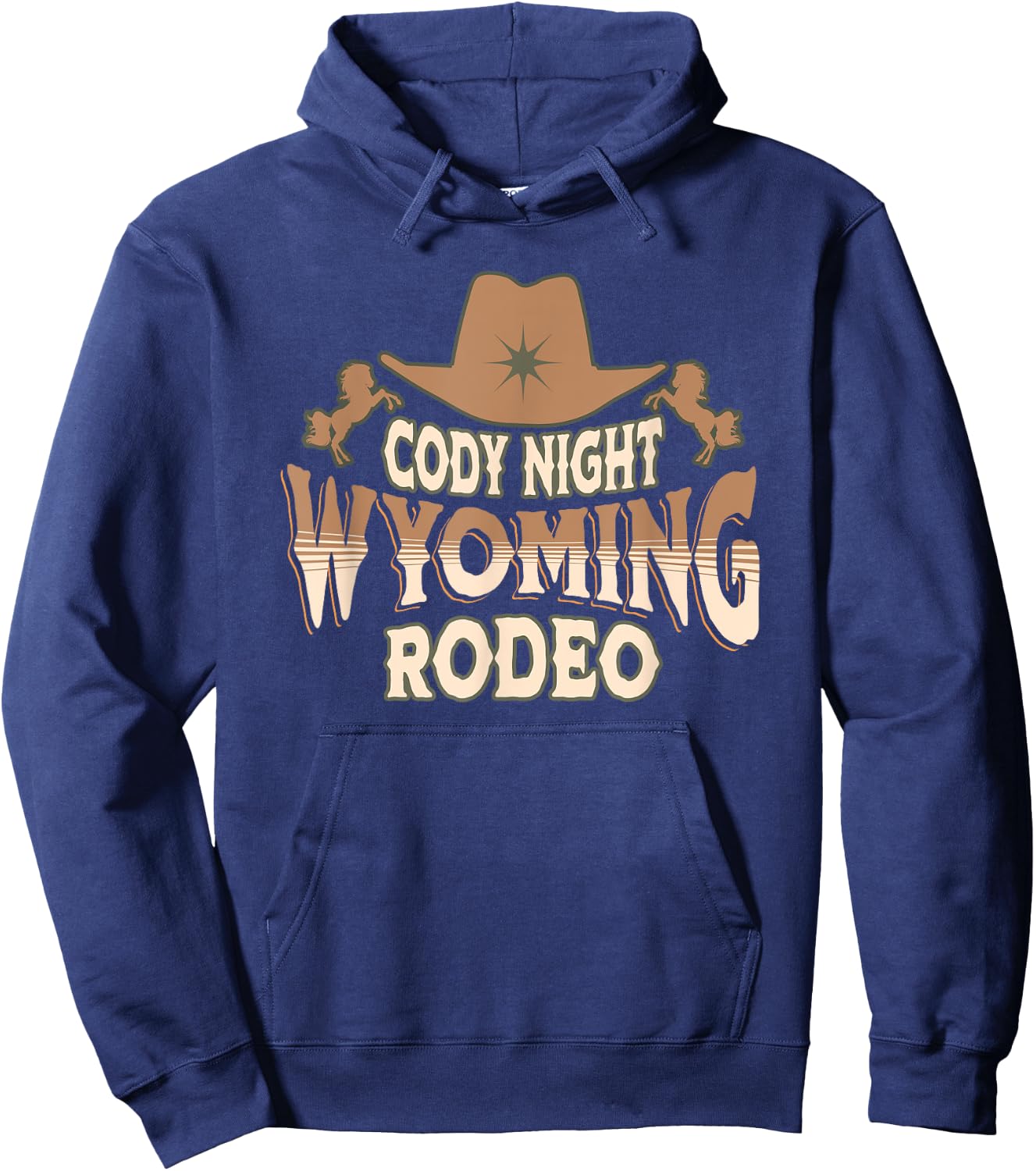 Cody Night Rodeo Wyoming Hoodie - Hoodie | Navy