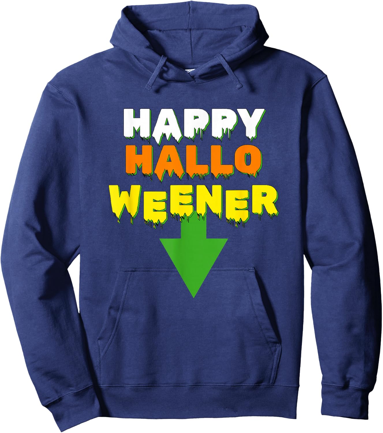 Happy Hallo Weener – Spooky Season Dachshund Weiner Dog Men Women Hoodie - Hoodie | Navy