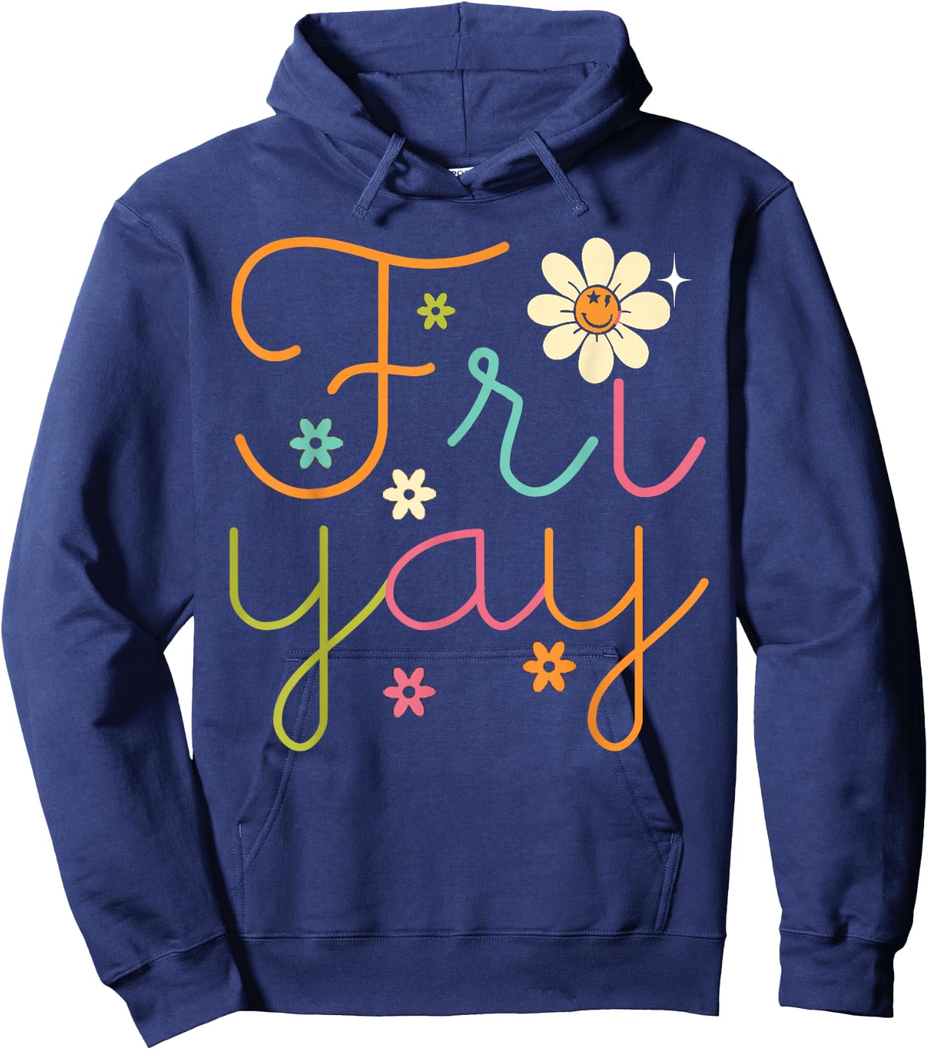 Fri-yay Funny Happy Friday Teacher Hoodie - Hoodie | Navy