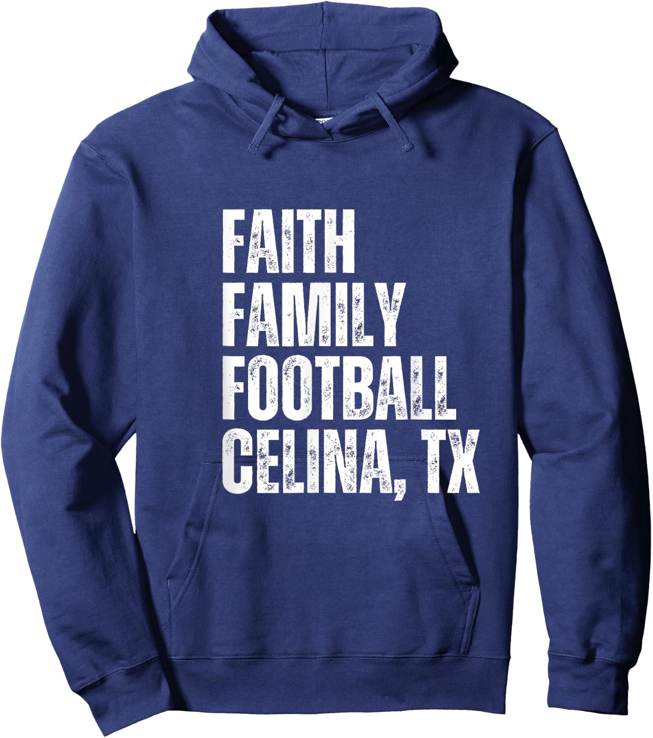 Faith Family Football Celina Texas Bobcats Hoodie - Hoodie | Navy