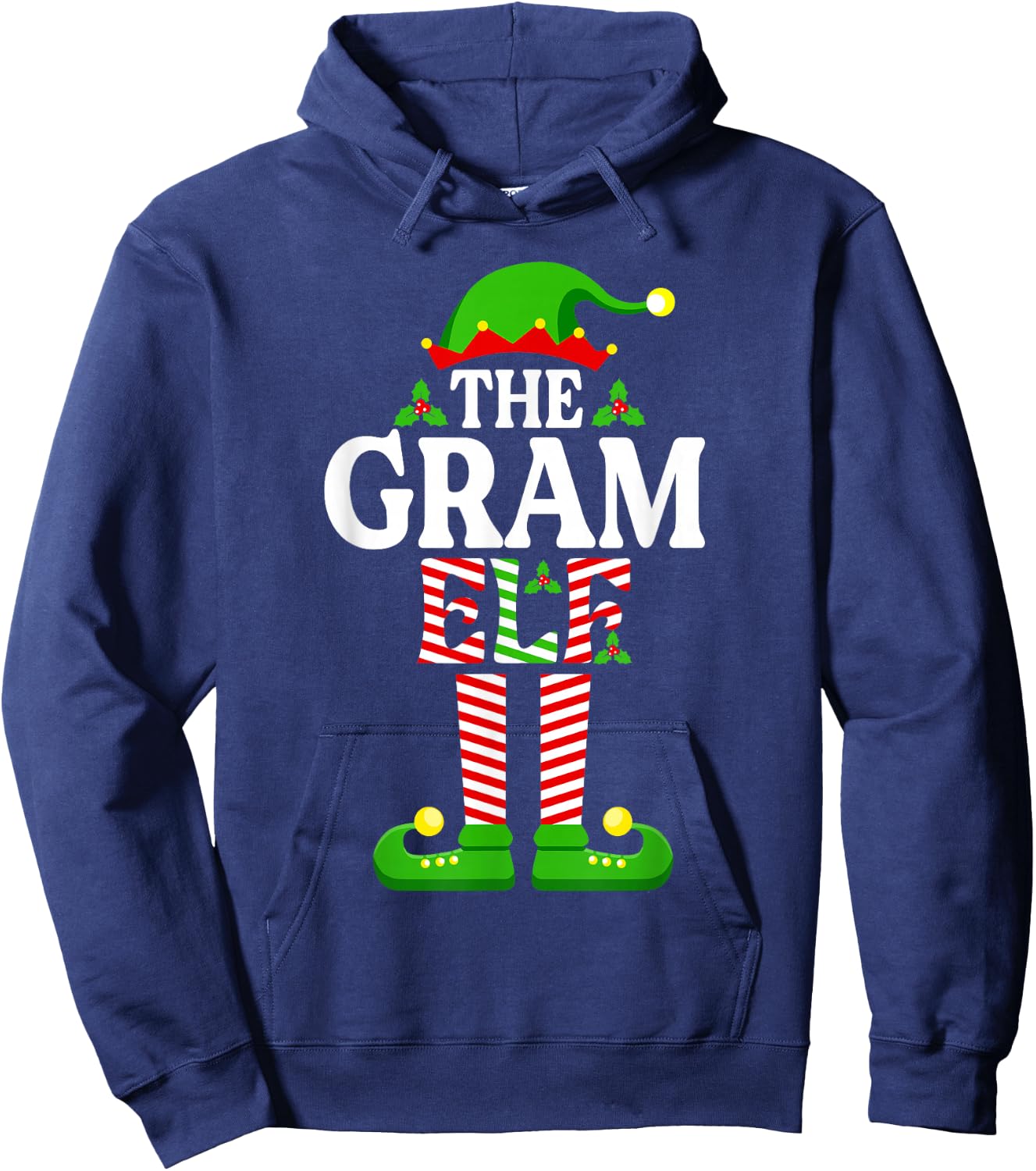 I'm The Gram Elf Funny Christmas Family Matching Hoodie - Hoodie | Navy