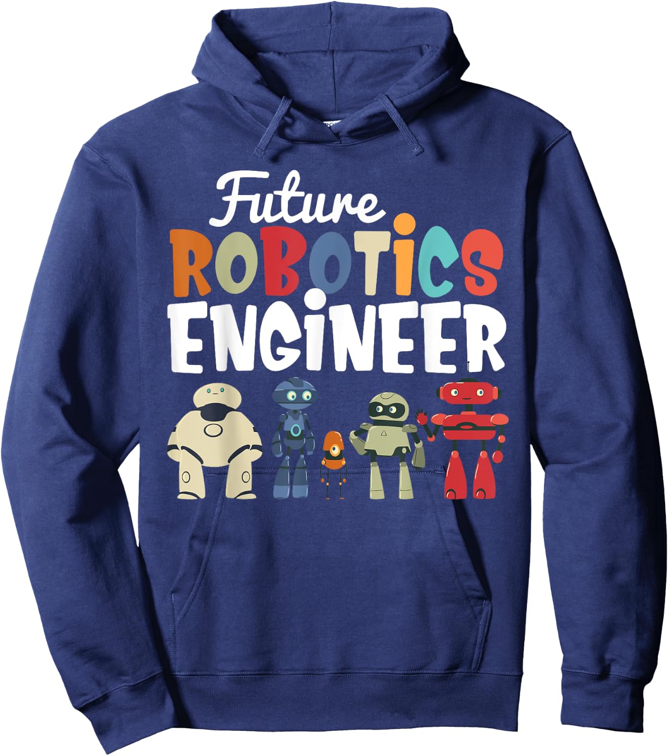 Cool Build Robot Future Robotics Engineer Kids Droid Builder Hoodie - Hoodie | Navy
