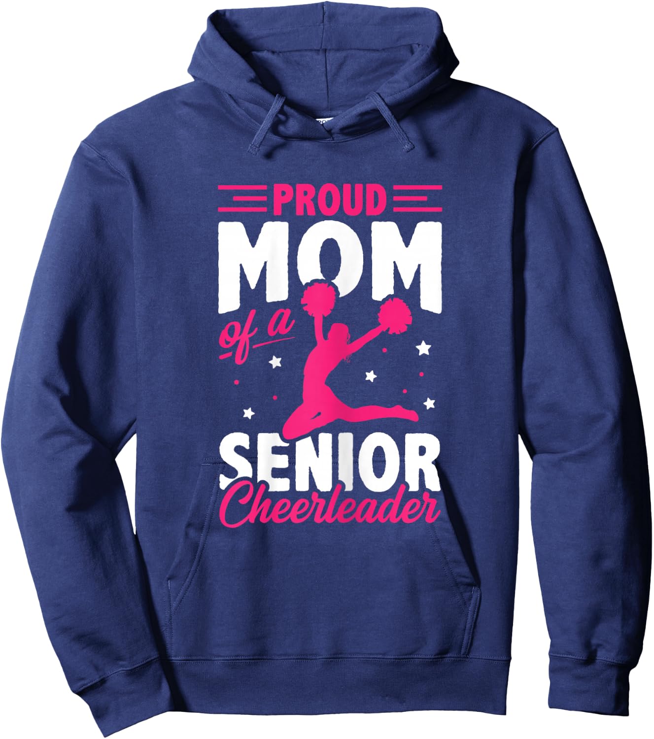 Proud Mom Of A Senior Cheerleader Gymnast Cheerdance Sport Hoodie - Hoodie | Navy