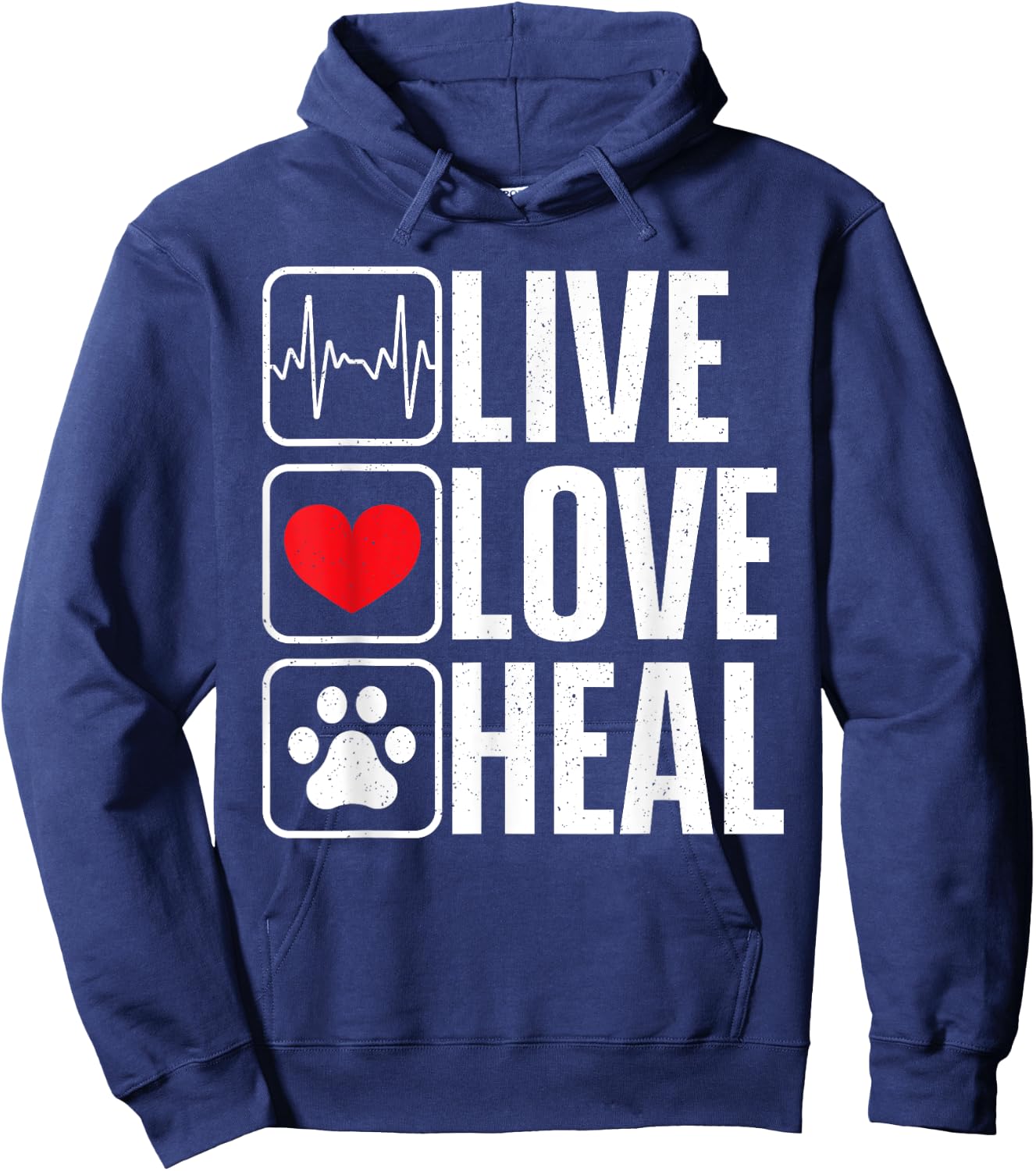 Funny Veterinarian Art Women Veterinary Pet Vet Tech Hoodie - Hoodie | Navy