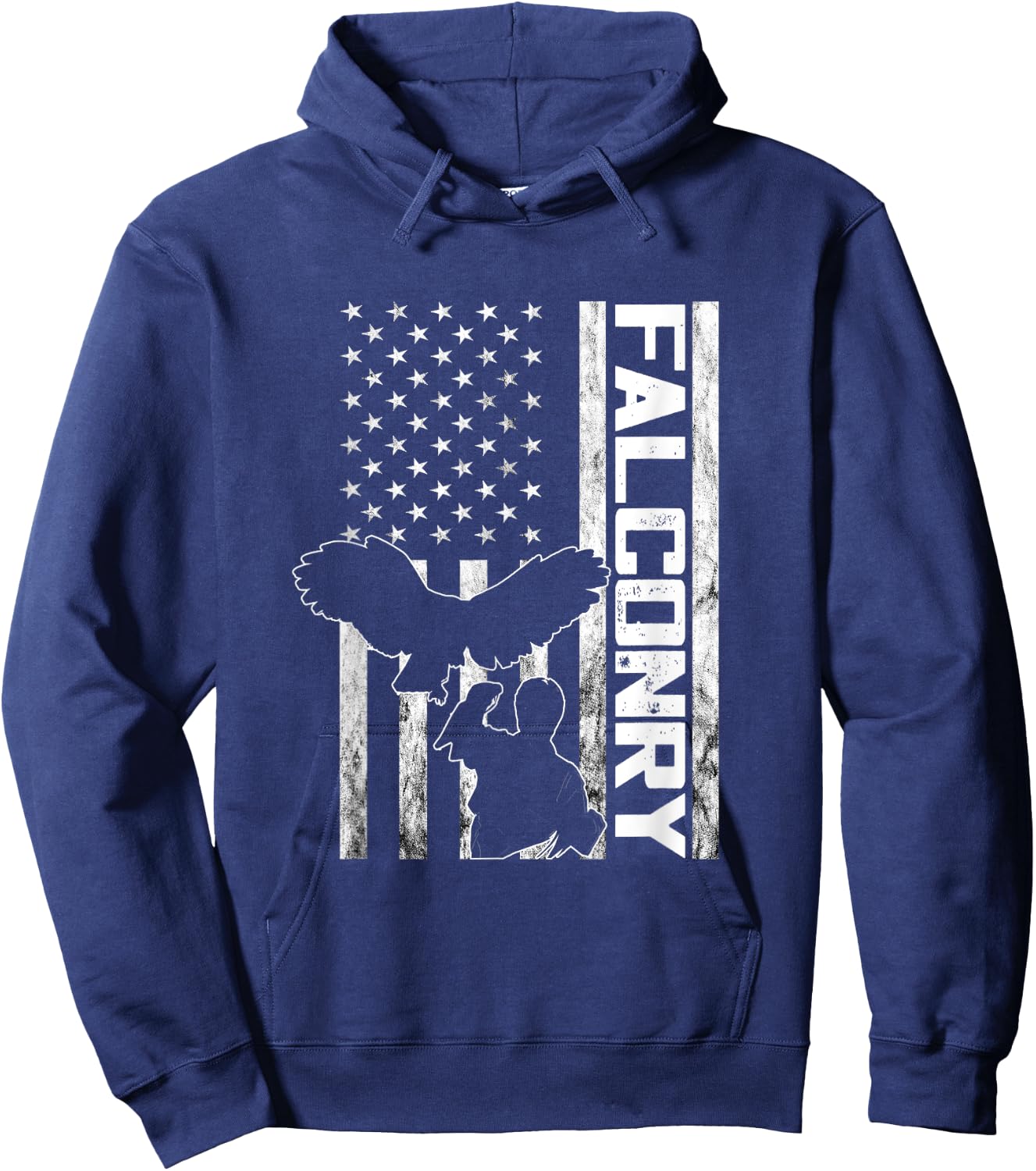 American Falconry Birder Falcon Trainer Ornithology Falcon Hoodie - Hoodie | Navy