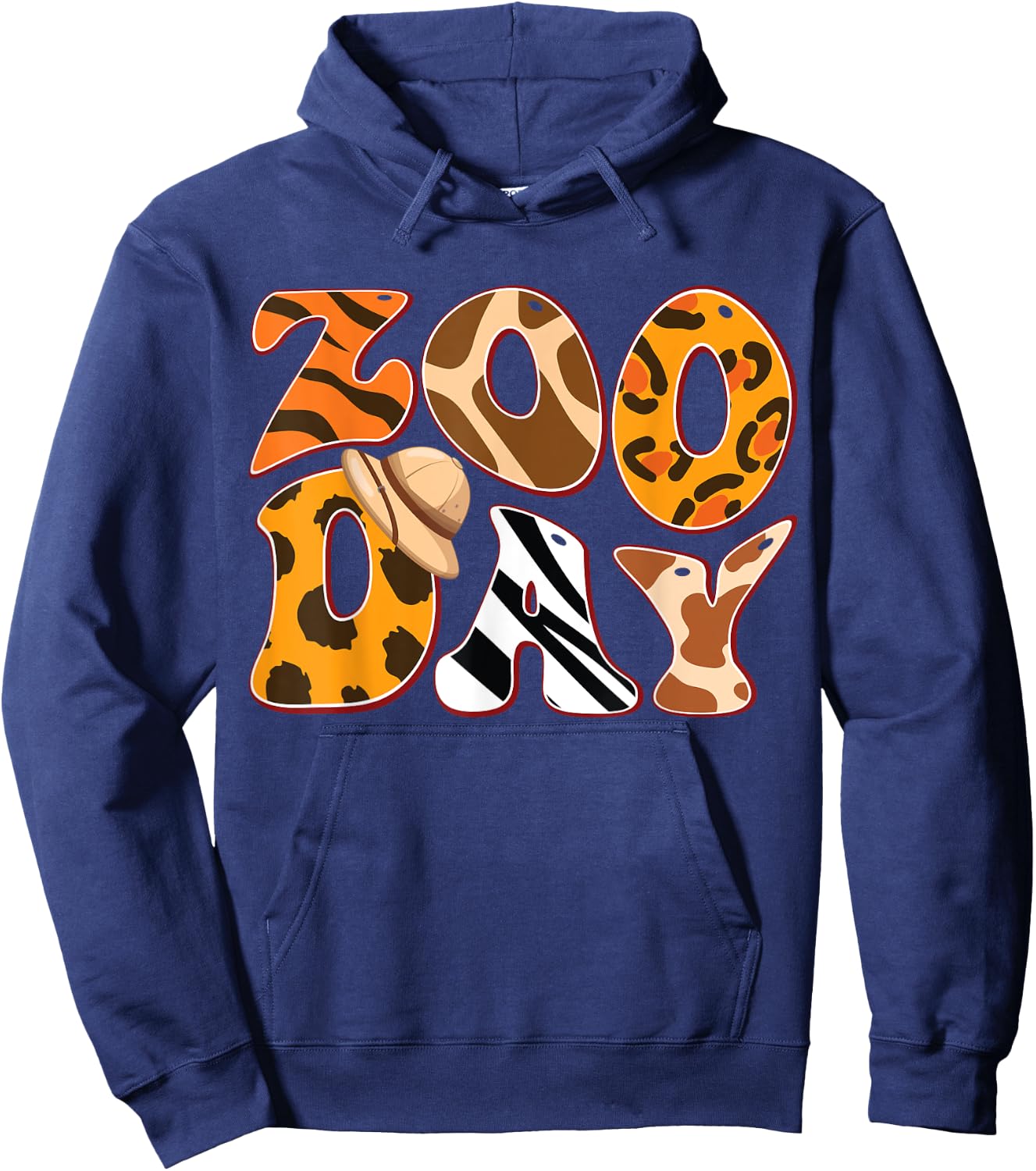 Zoo Day Family First Zoo Field Trip Safari Squad Matching Hoodie - Hoodie | Navy
