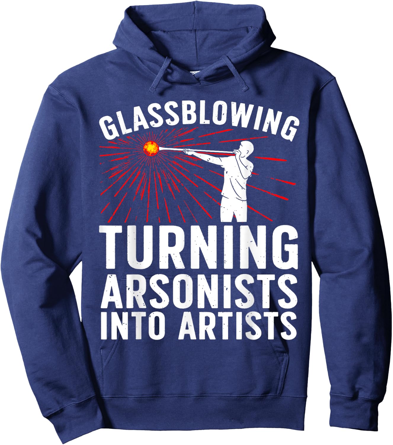 Funny Glass Blowing Art Women Glassblower Tool Lover Hoodie - Hoodie | Navy