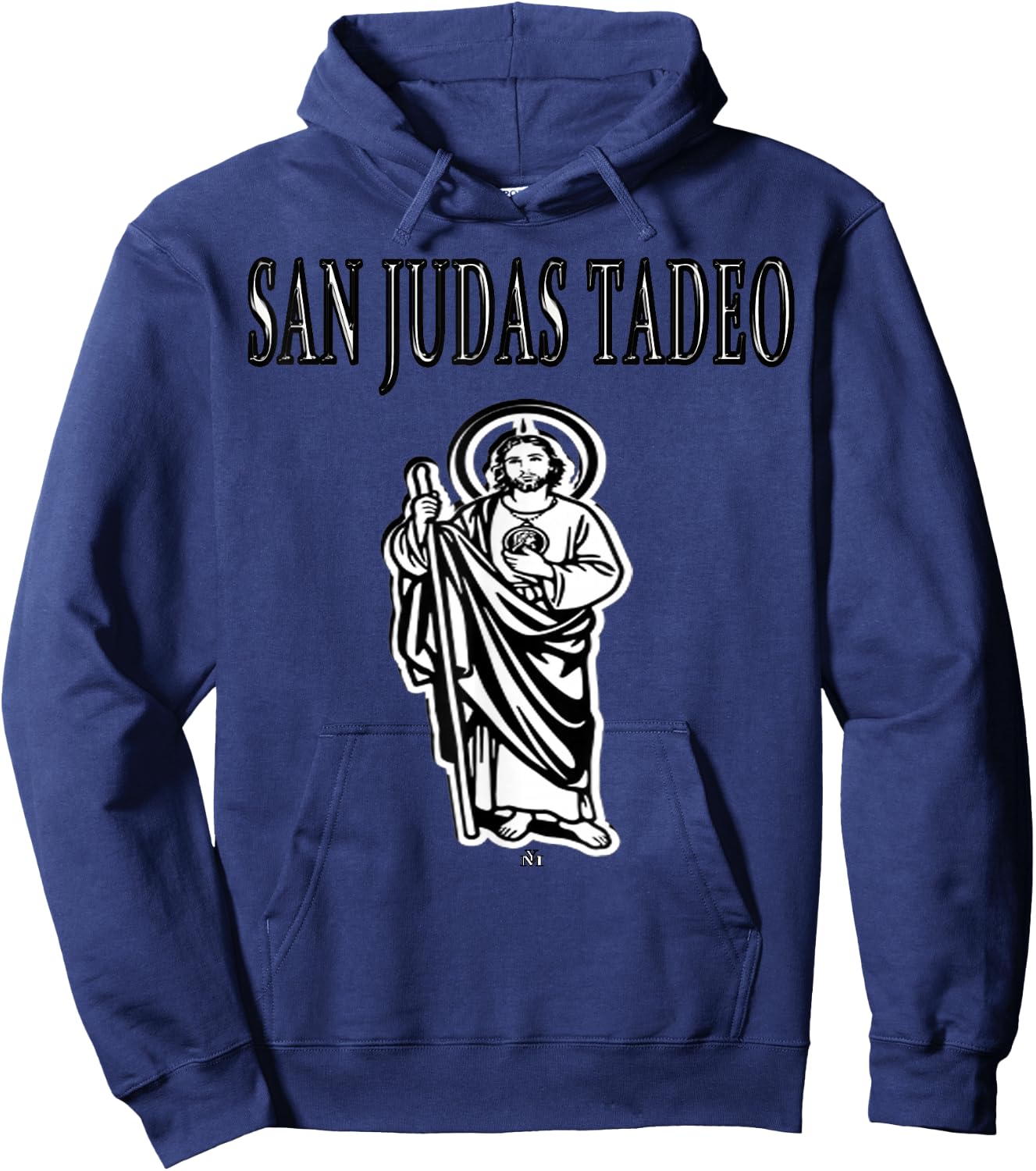 San Judas tadeo camisa san Juditas Shirts Mexican shirts Hoodie - Hoodie | Navy