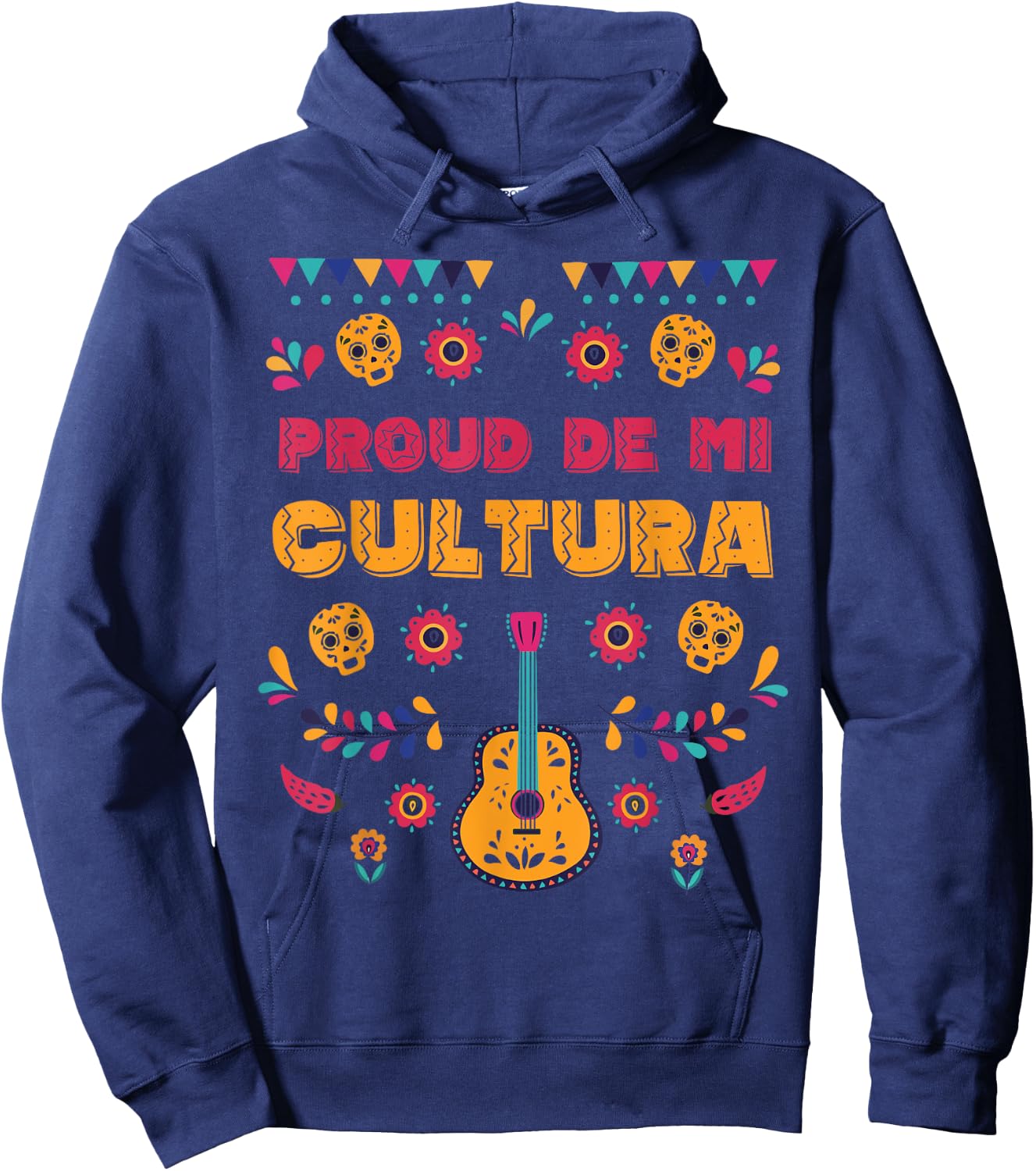 Proud De Mi Cultura Latino Month Hoodie - Hoodie | Navy