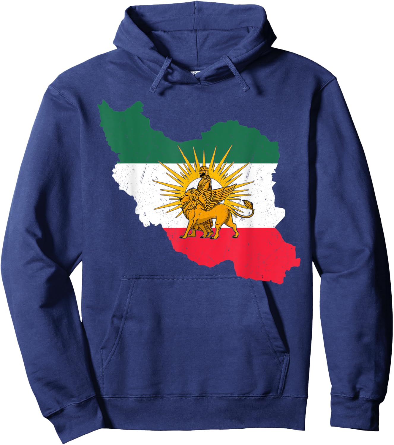 Shir o Khorshid Iran Persia Persian Fars Iranian Lion Hoodie - Hoodie | Navy