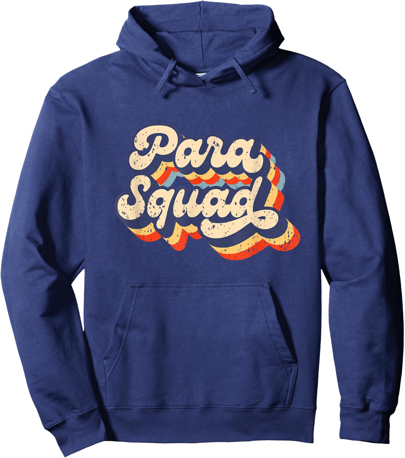 Para Squad Teacher Paraprofessional Life Para pro Retro Women Girls Kids Hoodie - Hoodie | Navy