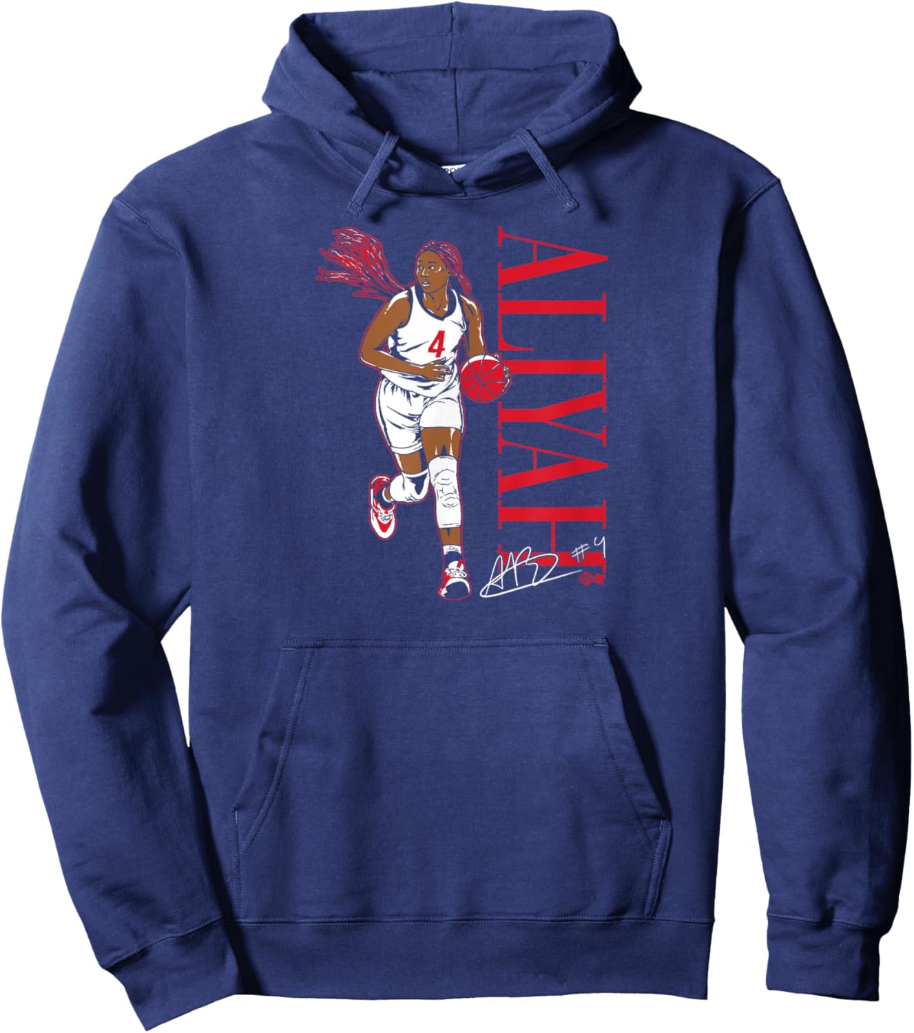 Aliyah Boston: Player Pose - Women's Basketball Hoodie - Hoodie | Navy